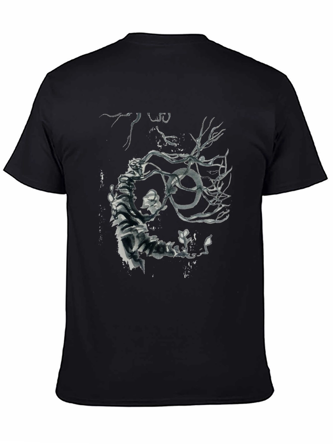 Abstract Tree Art Black T-Shirt