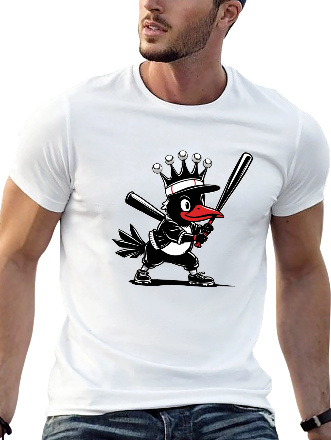 Baseball Crow T-Shirt