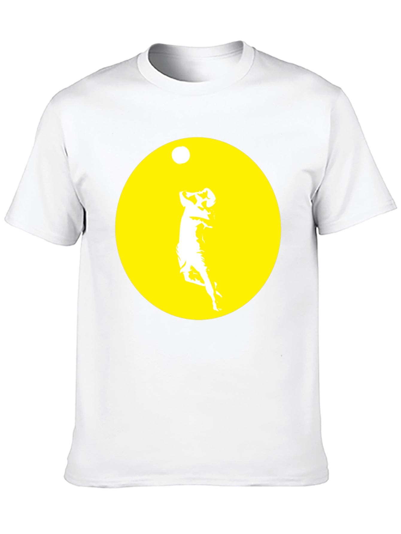 Graphic Tee: Golfer Silhouette on Black
