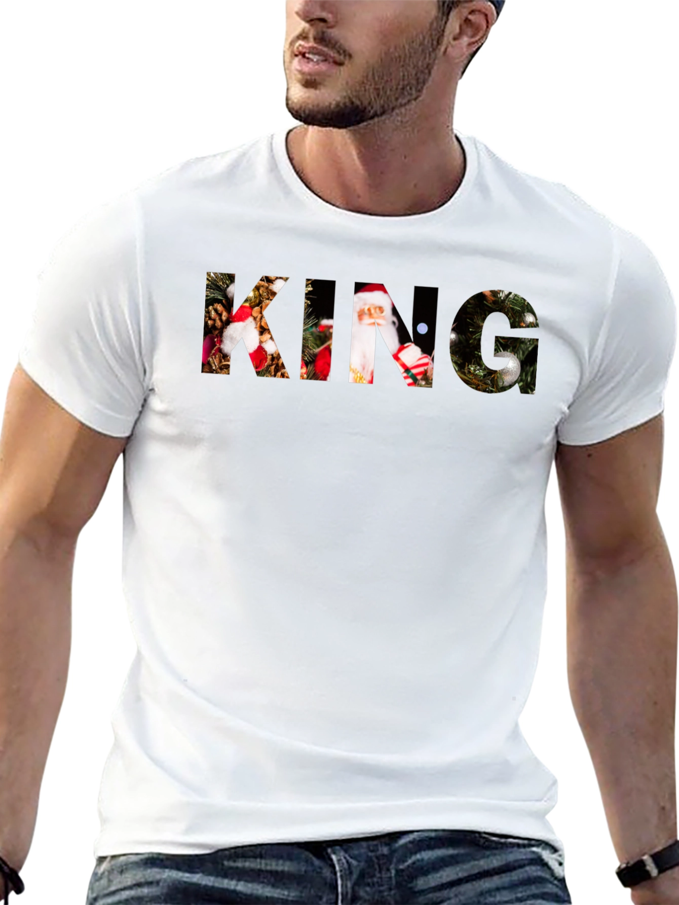 Festive KING Christmas Graphic Tee