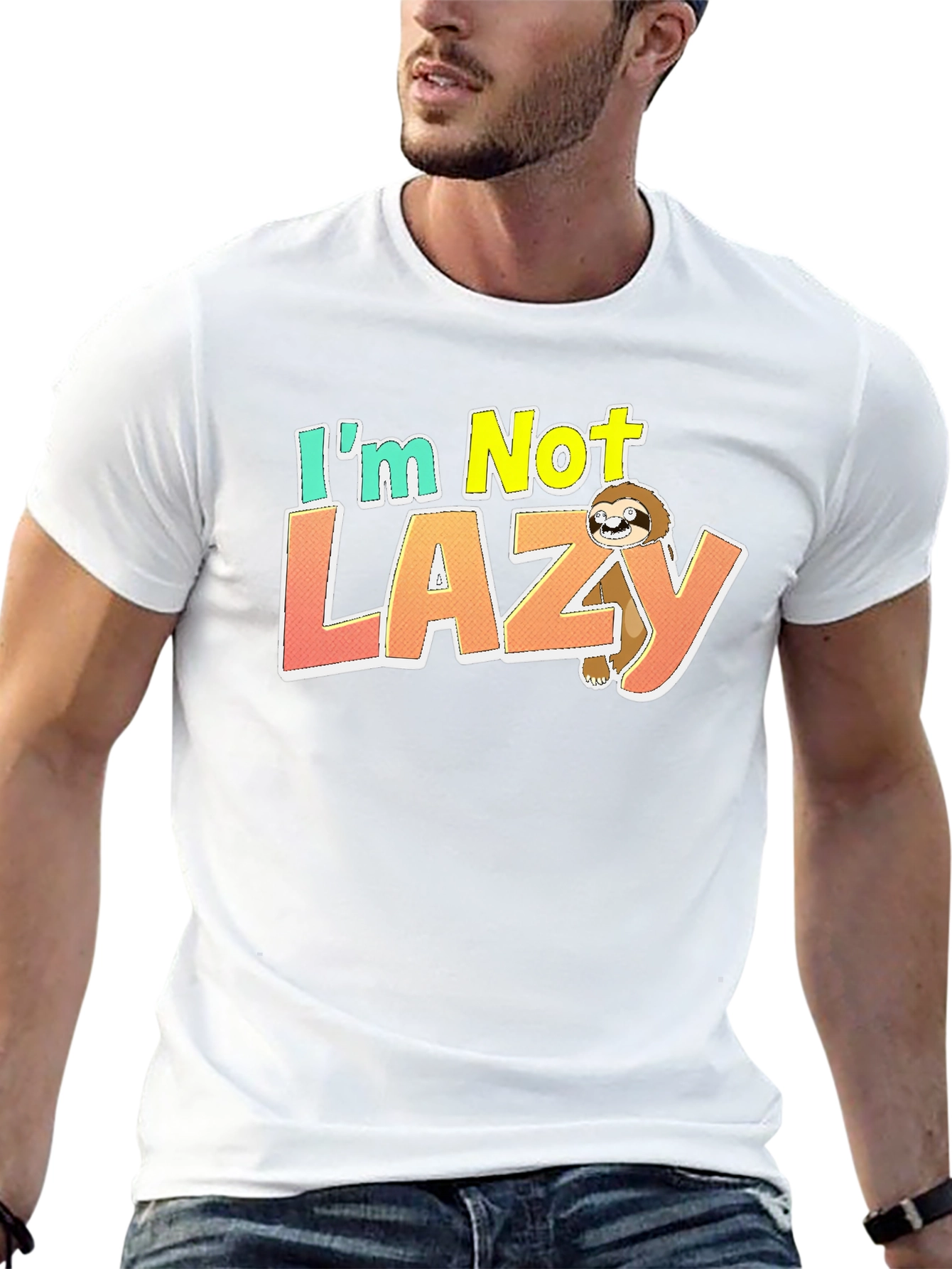 Im Not Lazy Sloth Graphic T-Shirt