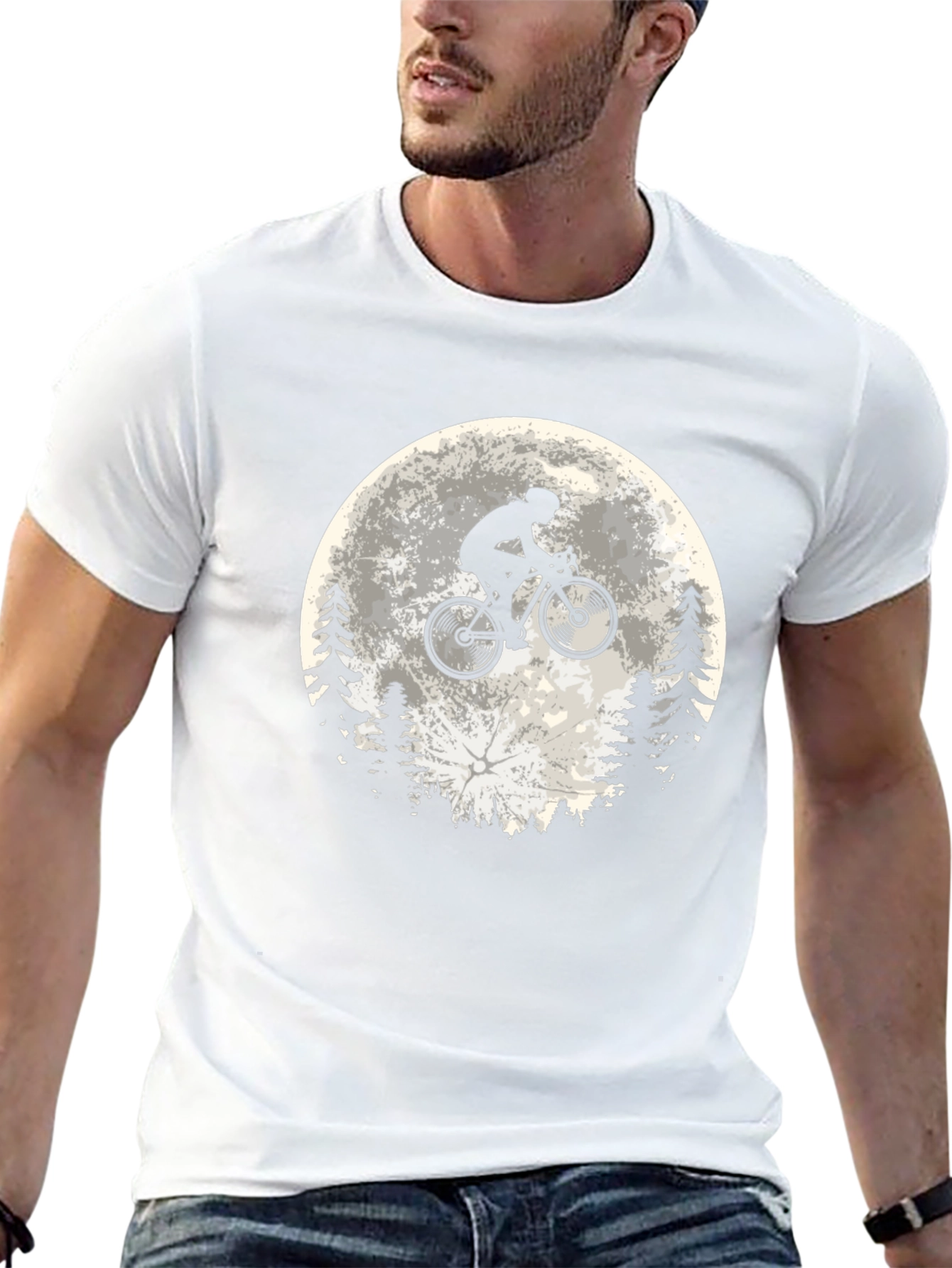 Moonlit Bike Ride Graphic Tee