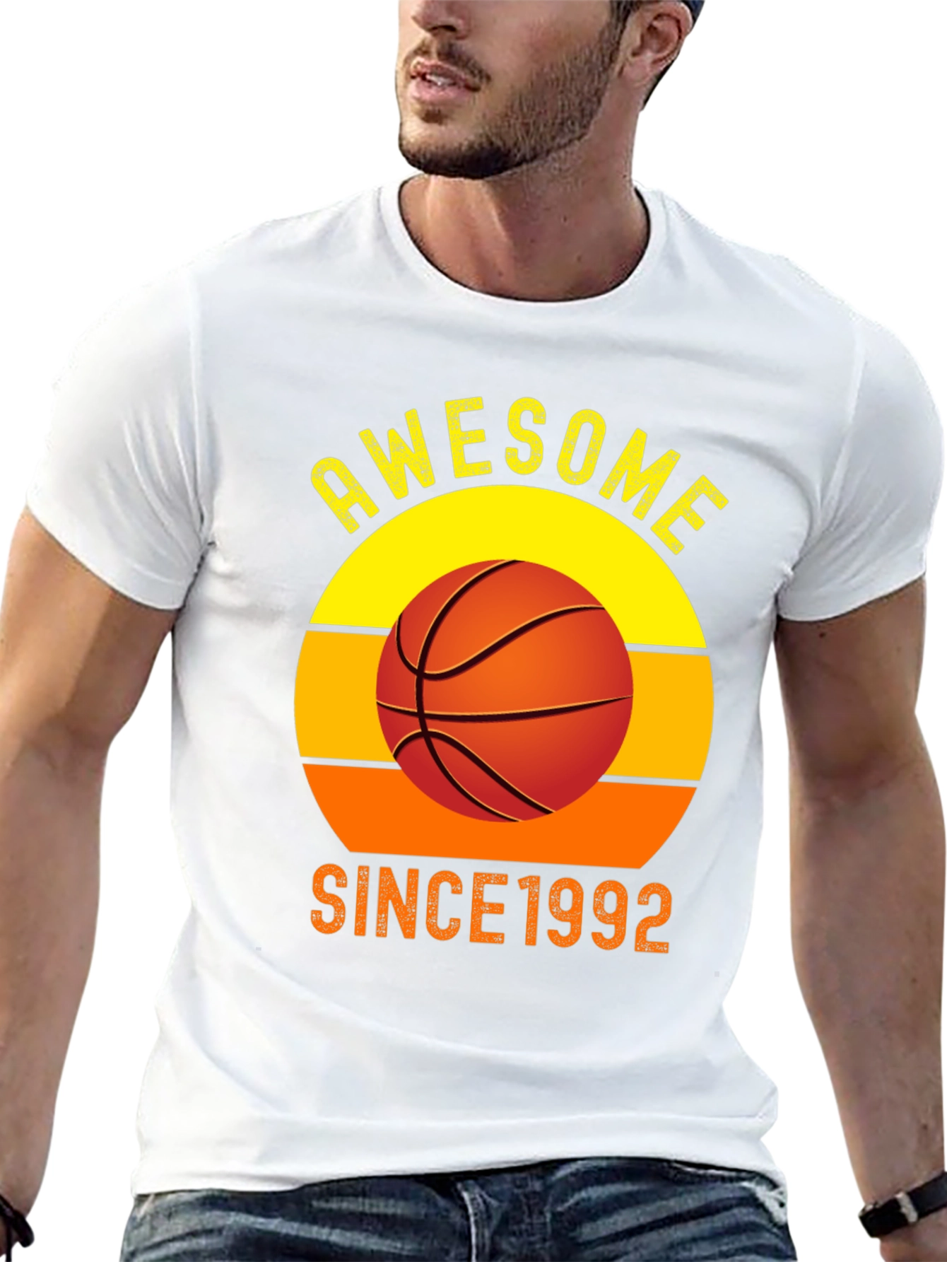 Awesome Since 1992 Basketball Graphic T-Shirt