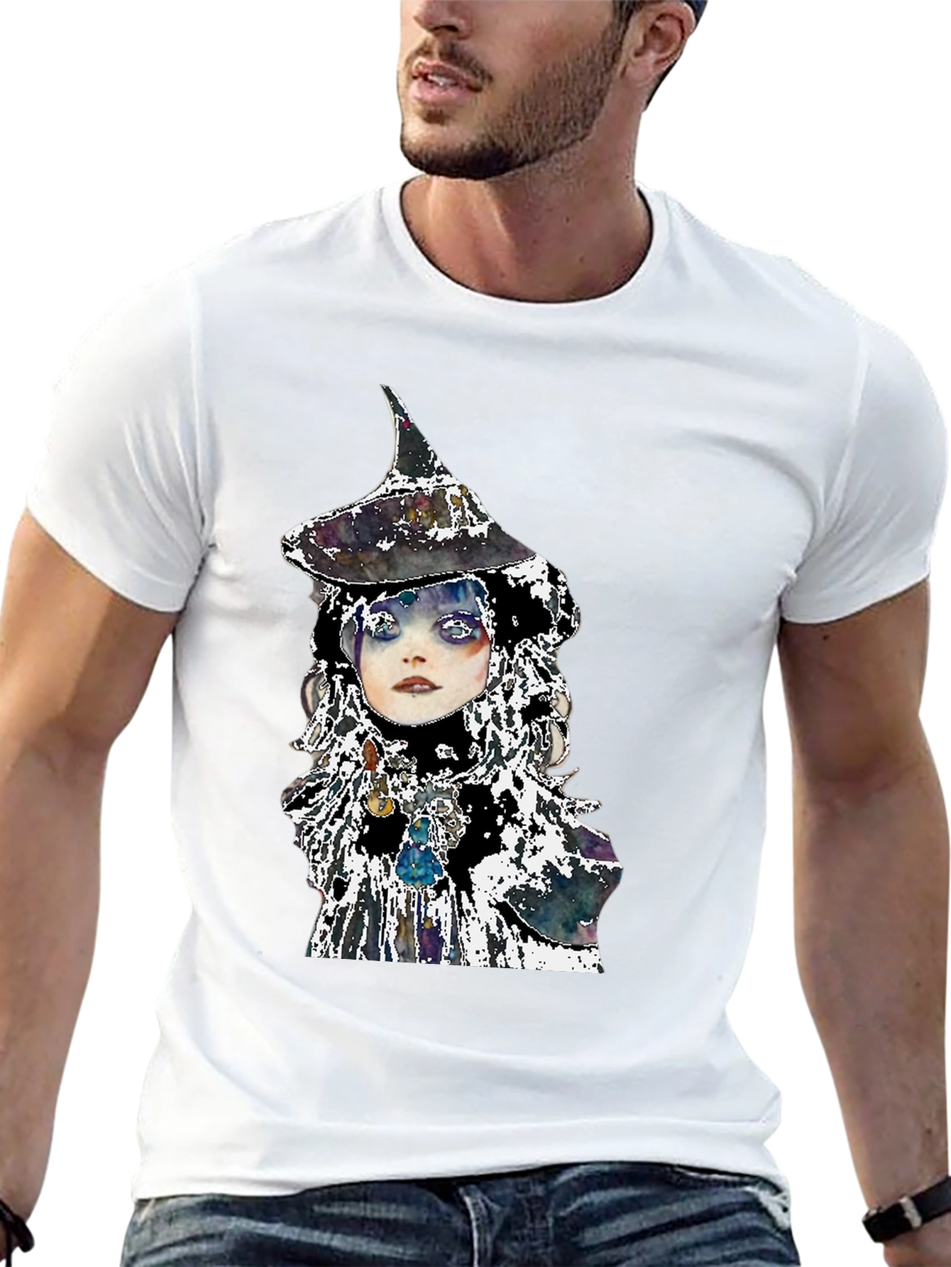 Witch Graphic Black Tee