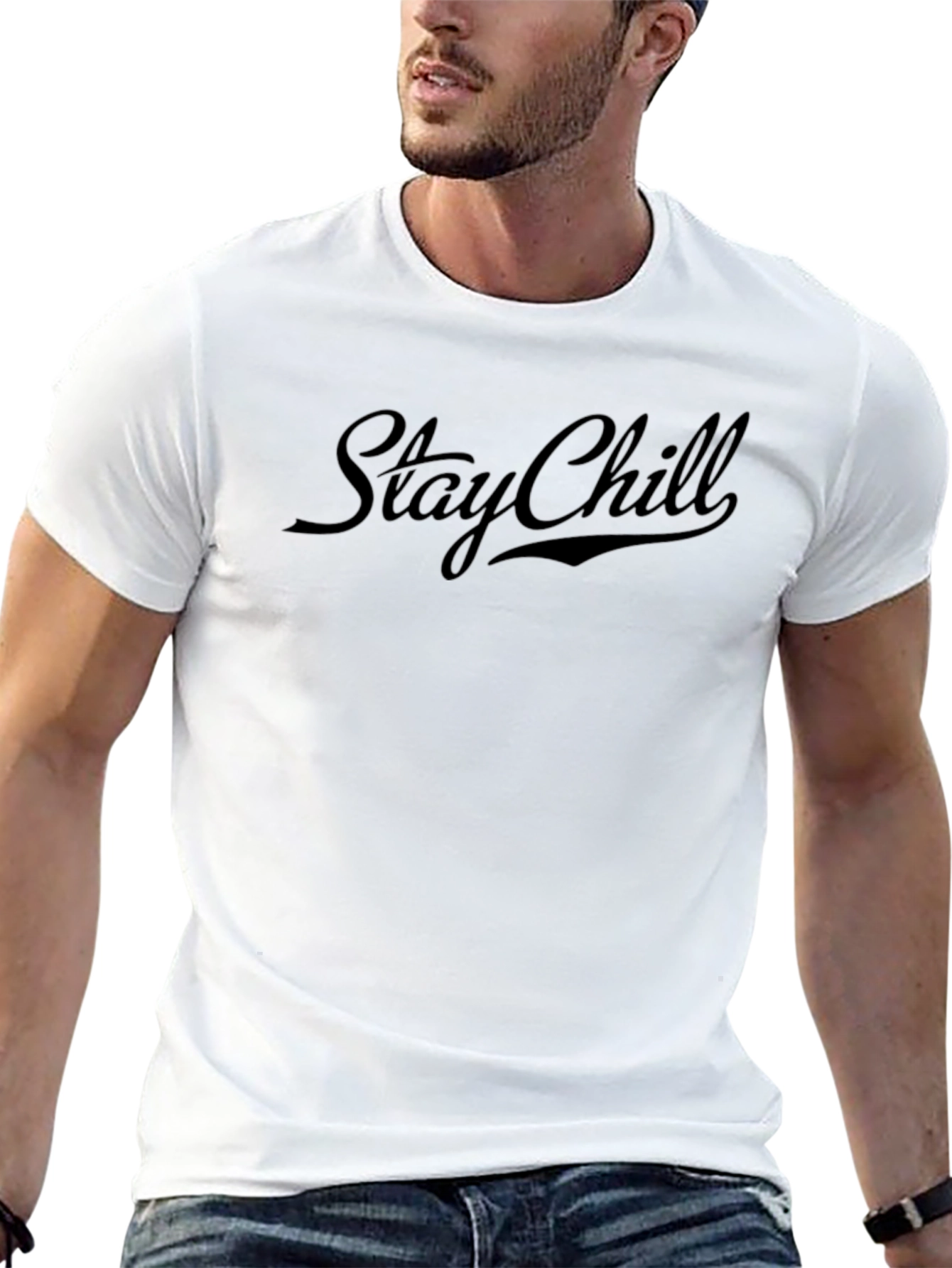 Stay Chill Black Graphic Tee