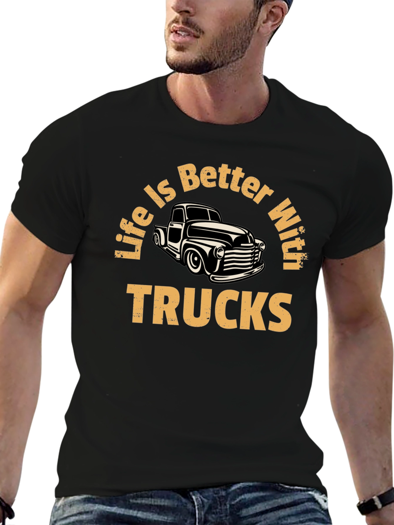 Life is Better With Trucks Graphic T-Shirt