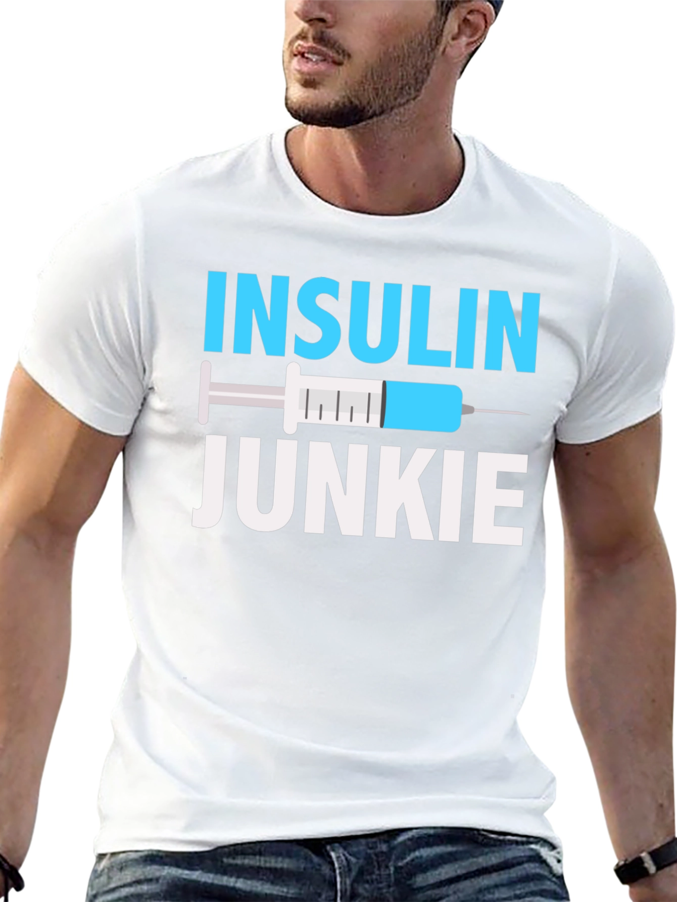Insulin Junkie Graphic T-Shirt - Diabetes Awareness