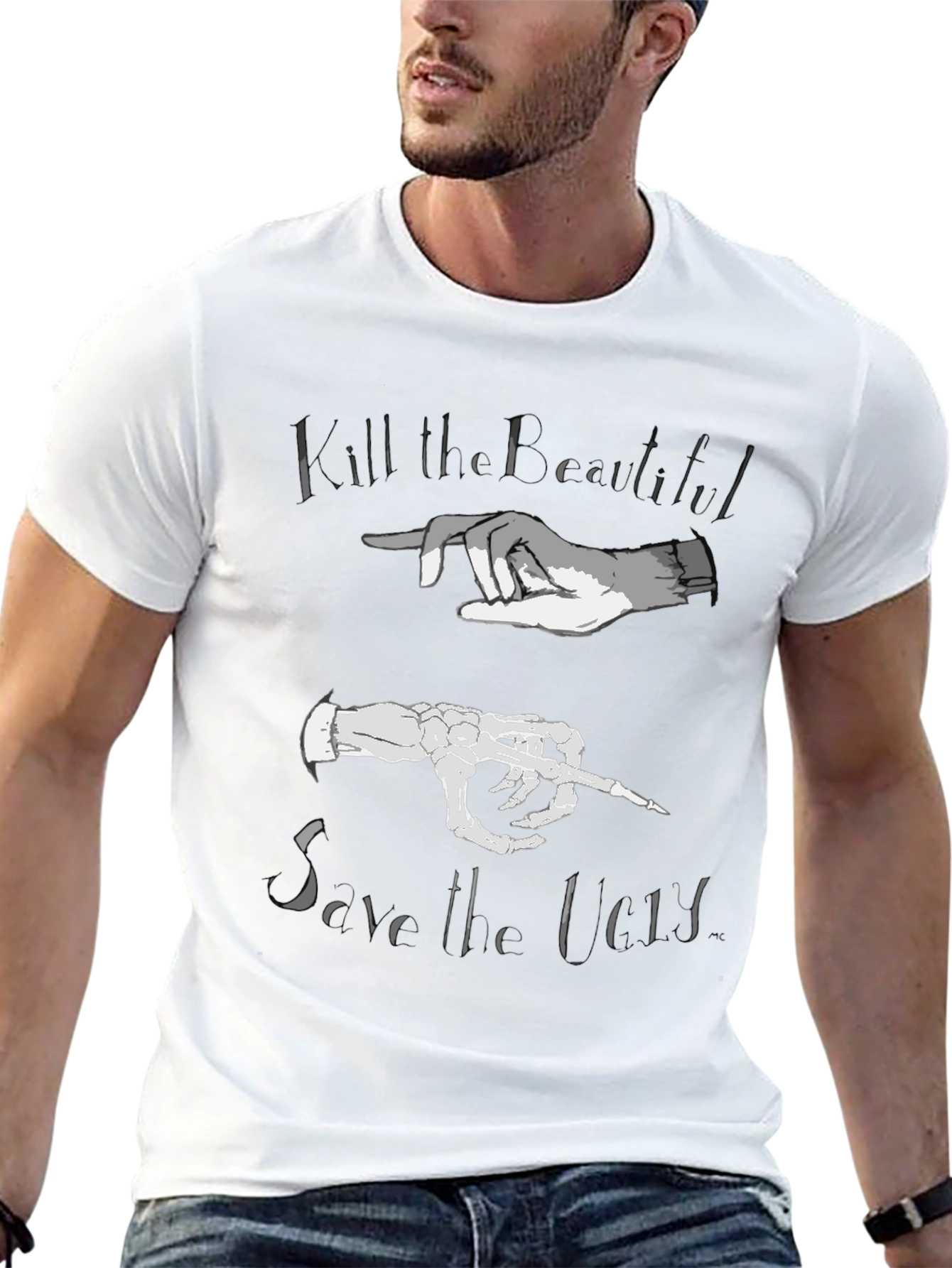 Kill the Beautiful Save the Lost Graphic T-Shirt