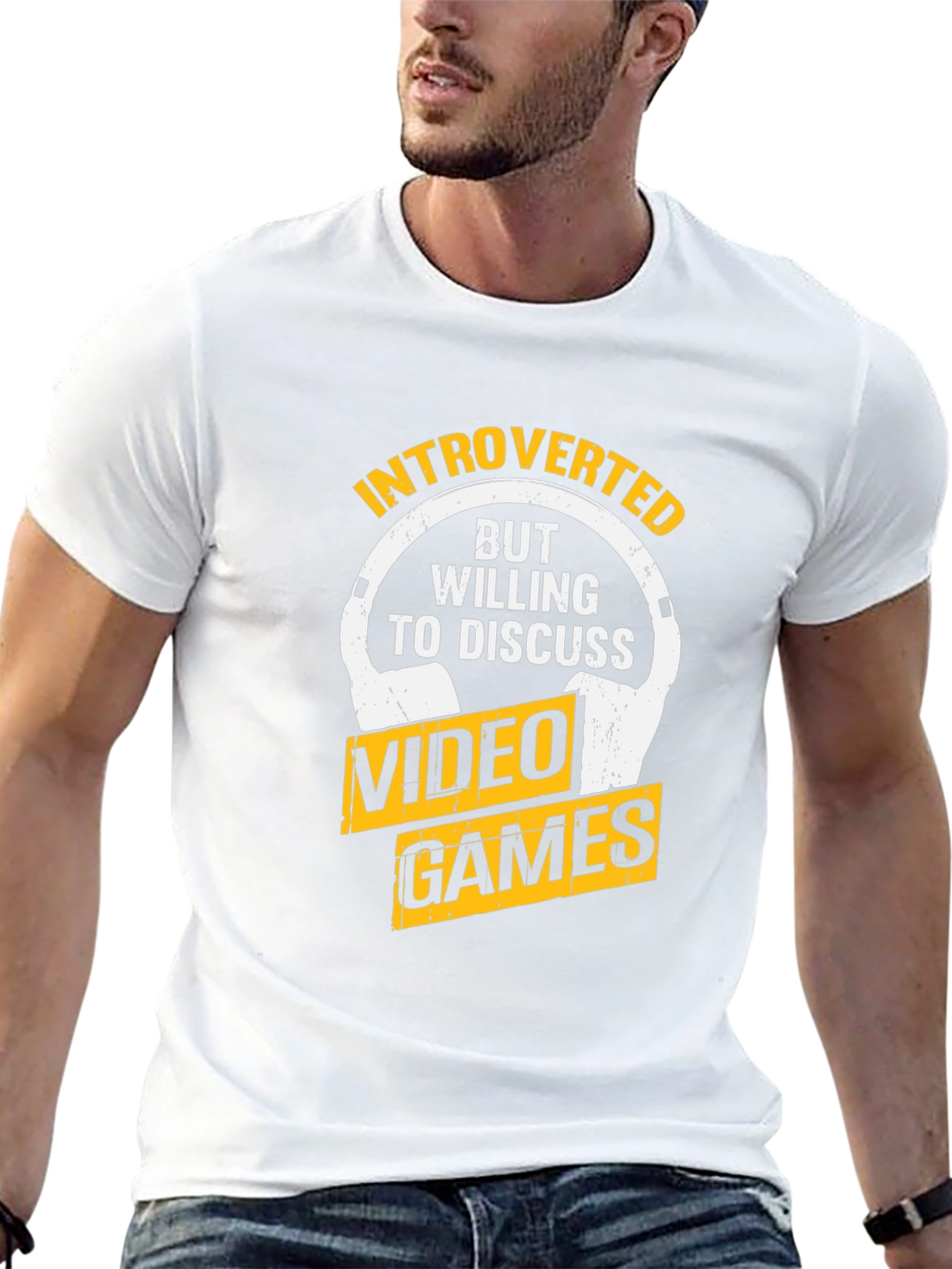 Introverted Gamer Black T-Shirt