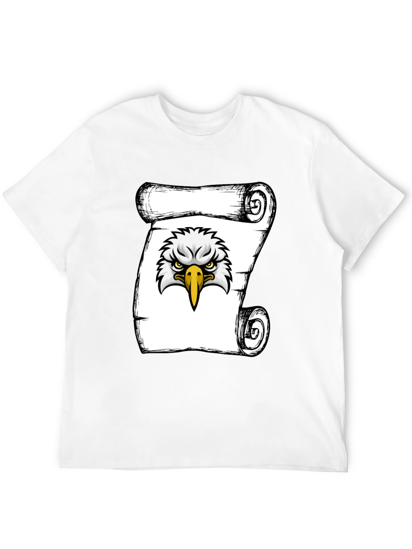 Eagle Scroll Graphic Tee - Cool Design T-Shirt