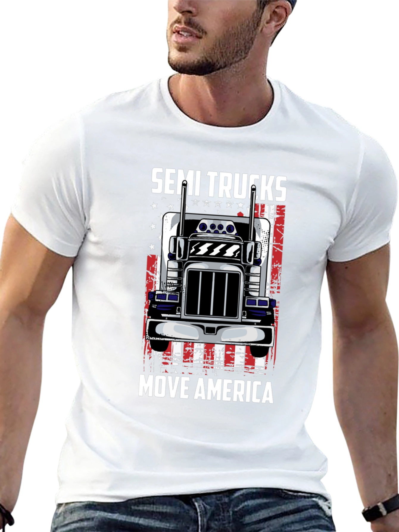 Semi Trucks Move America T-Shirt