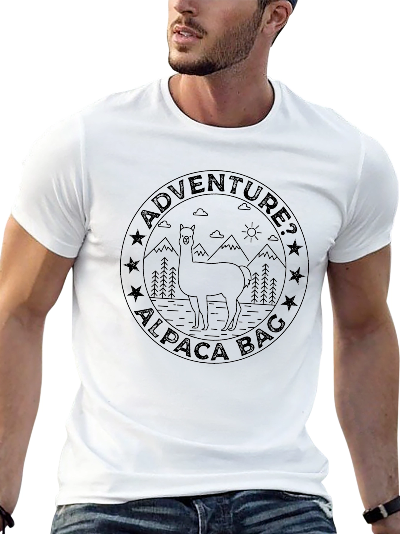 Adventure Alpaca Graphic T-Shirt
