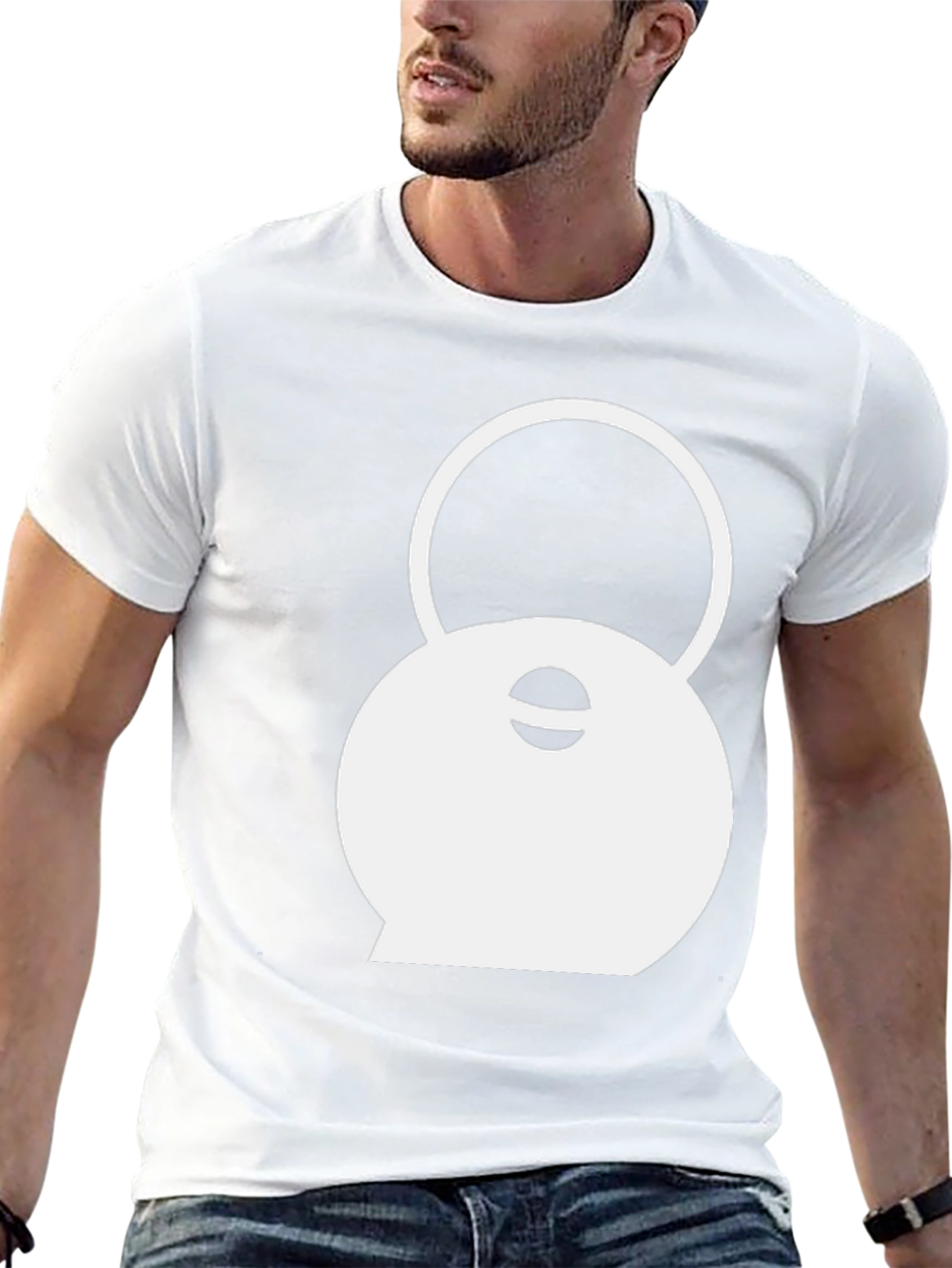 Modern Kettlebell Graphic T-Shirt - Black