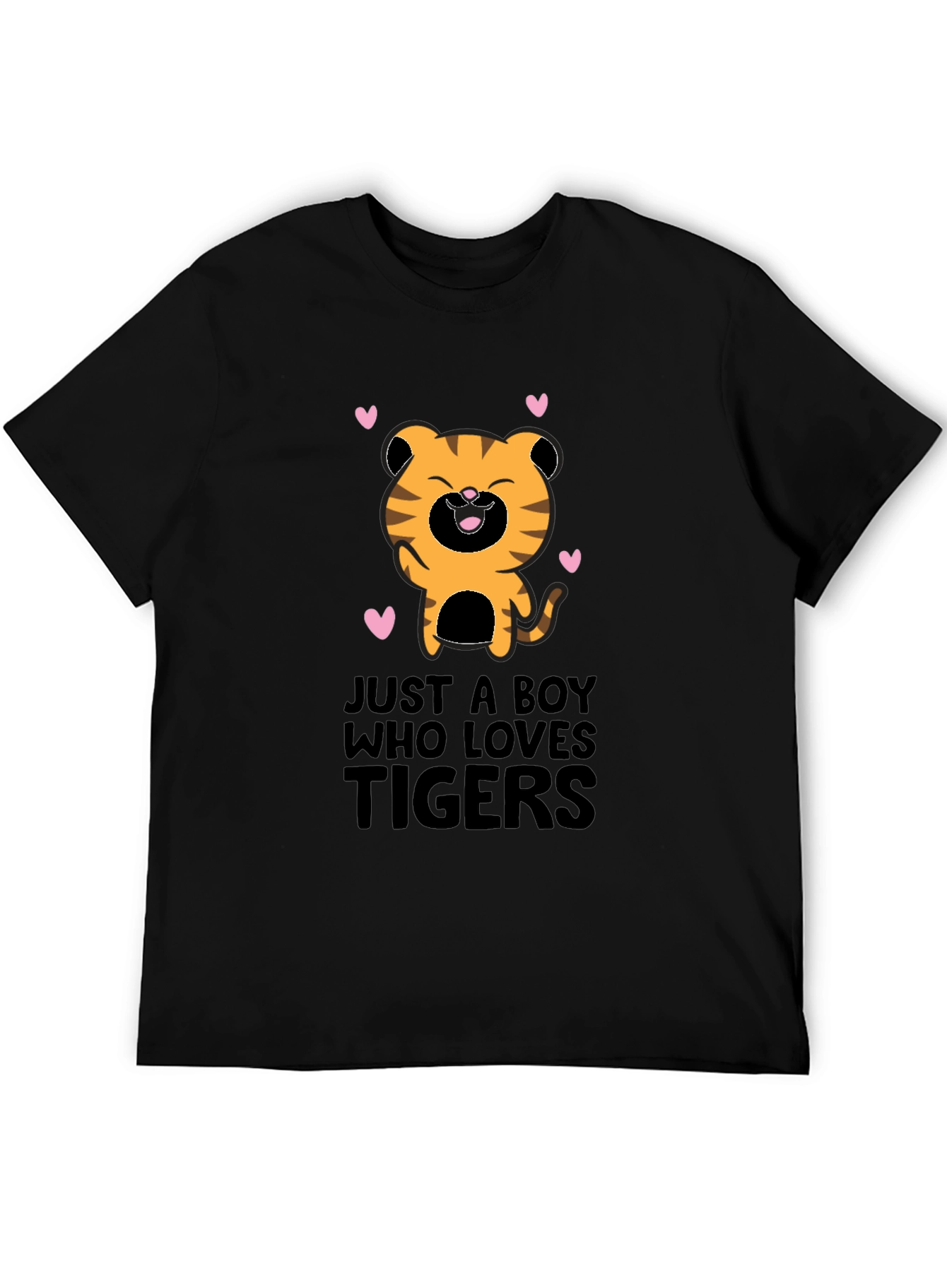 Tiger Lover T-Shirt - Cute Boy Design