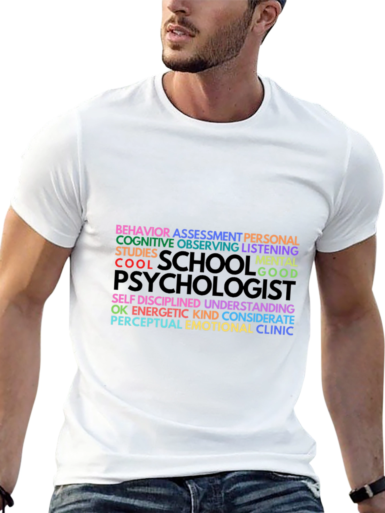 Psychologist Word Art Graphic T-Shirt