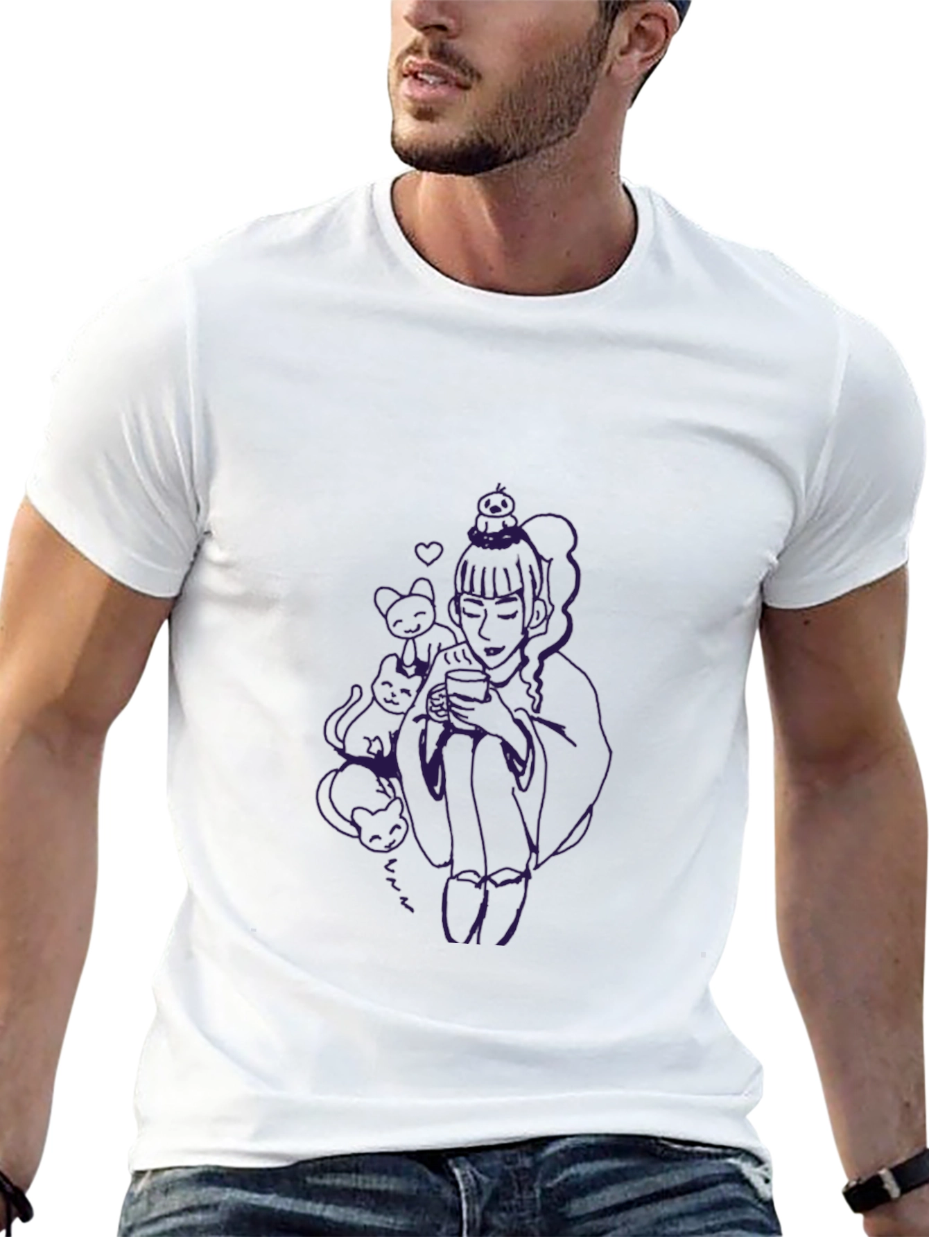 Unique Graphic Black T-Shirt