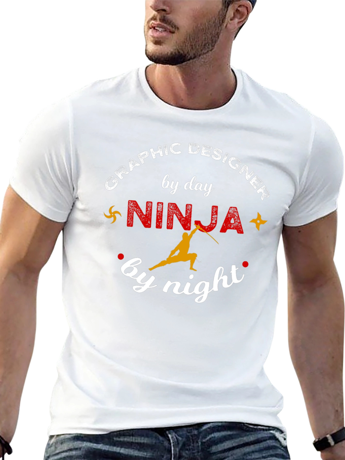 Graphic Designer Ninja T-Shirt - Unique Funny Gift