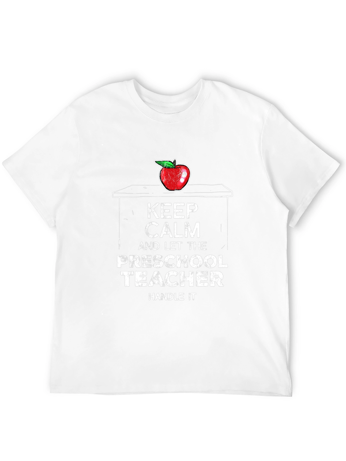 Keep Calm Preschool Teacher Black T-Shirt