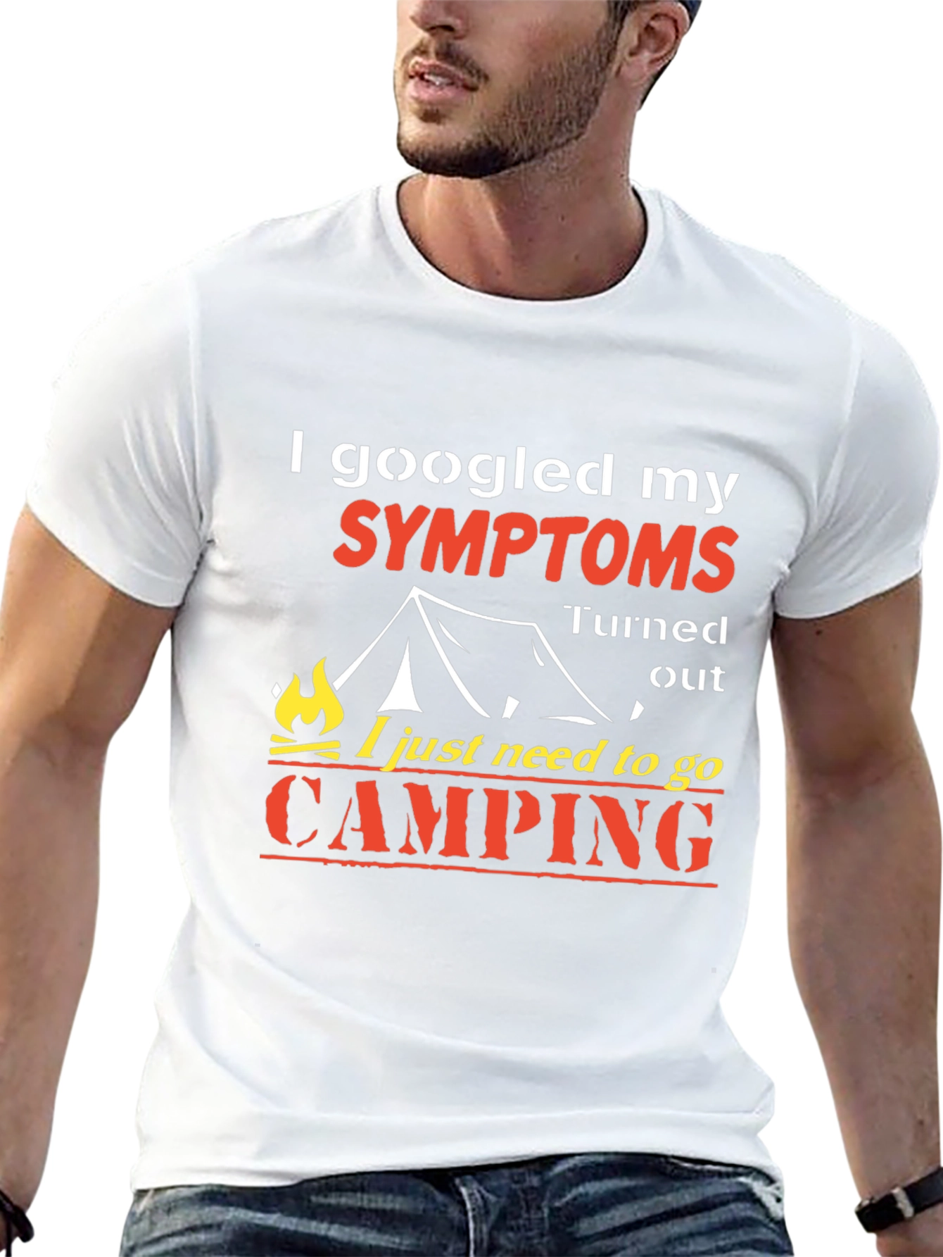 Camping Symptom Graphic T-Shirt