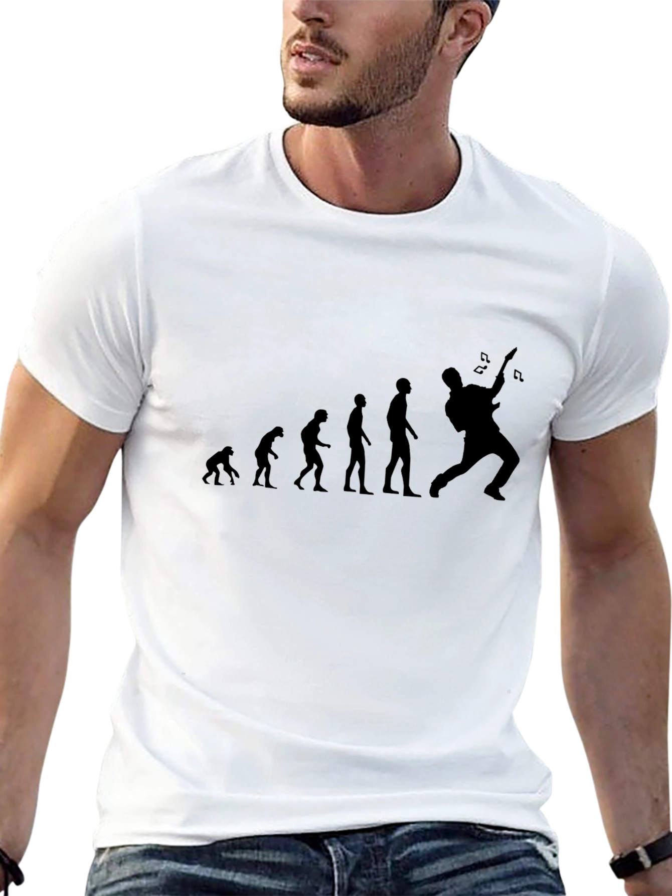 Evolution of Rock Black T-Shirt
