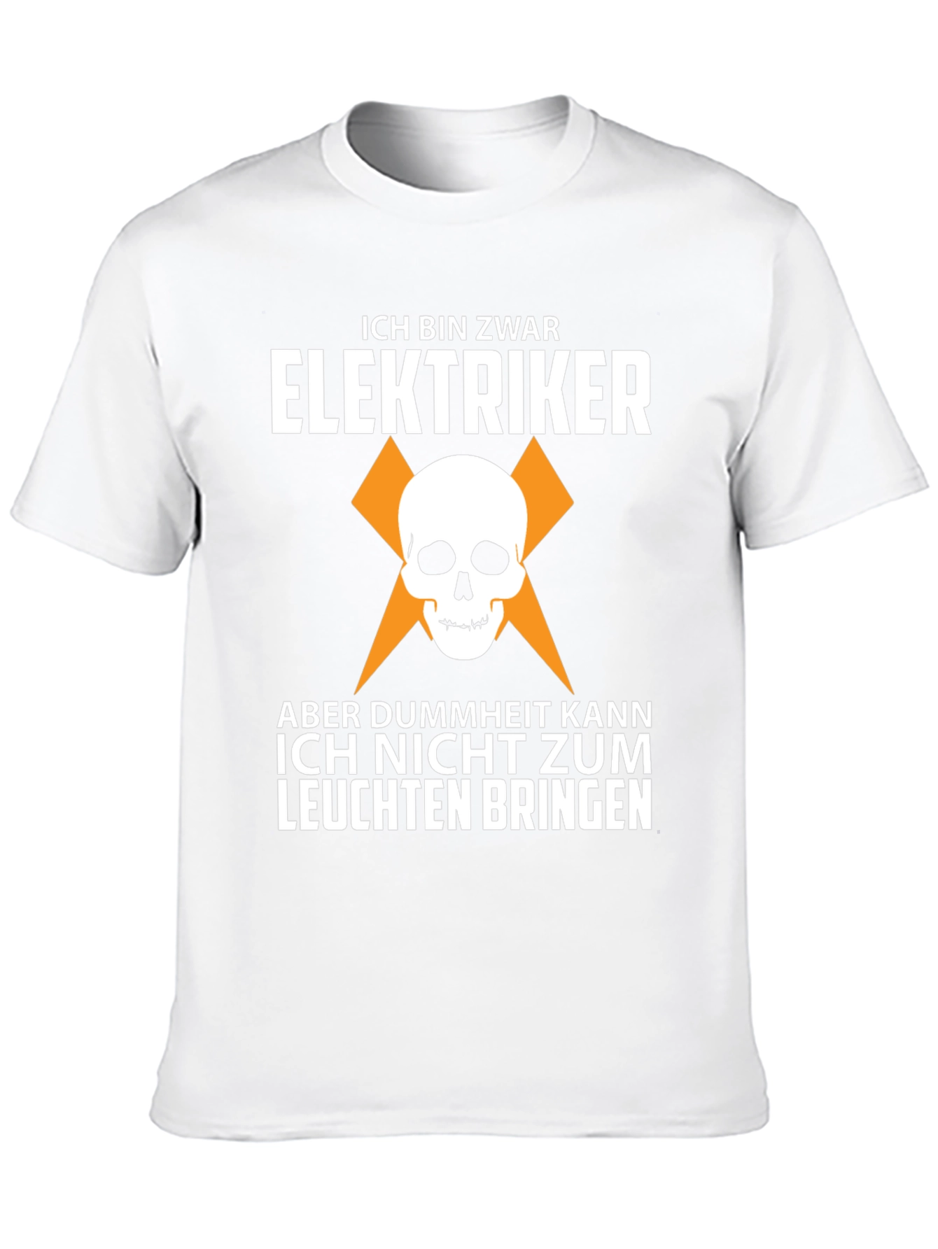 Electrician Skull Humor Graphic Tee
