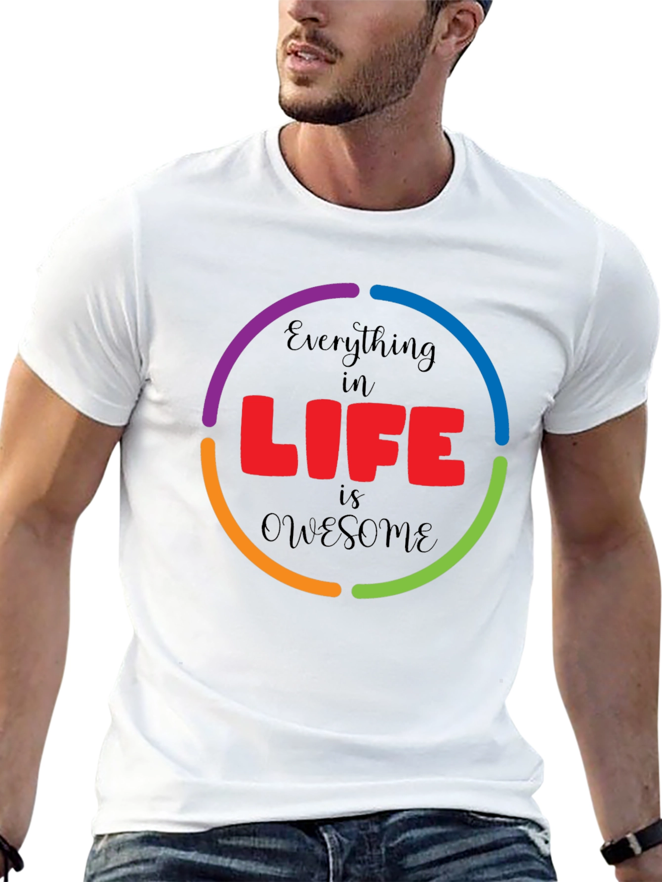 Everything in Life is Awesome Graphic T-Shirt