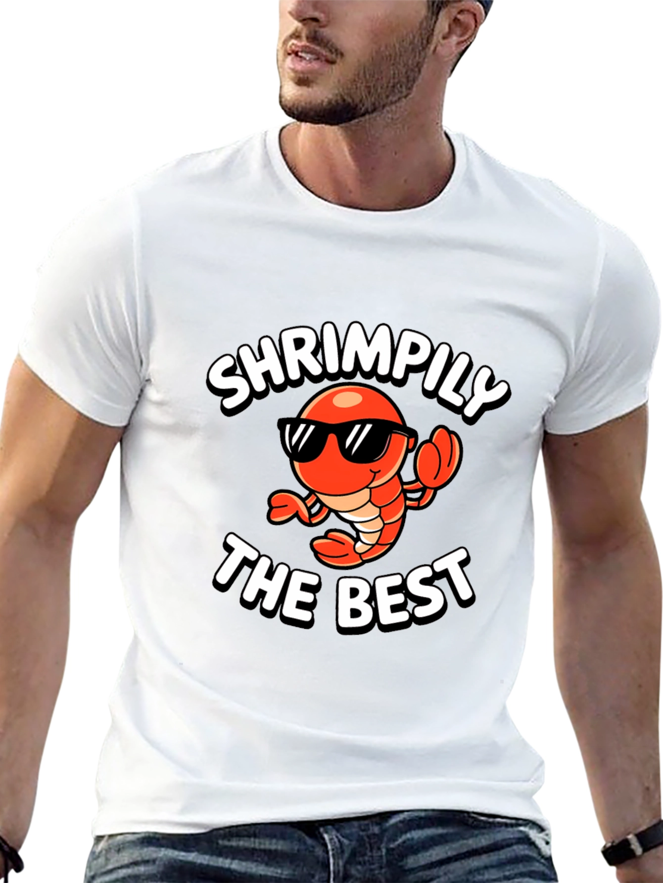 Shrimpily the Best Funny Graphic T-Shirt
