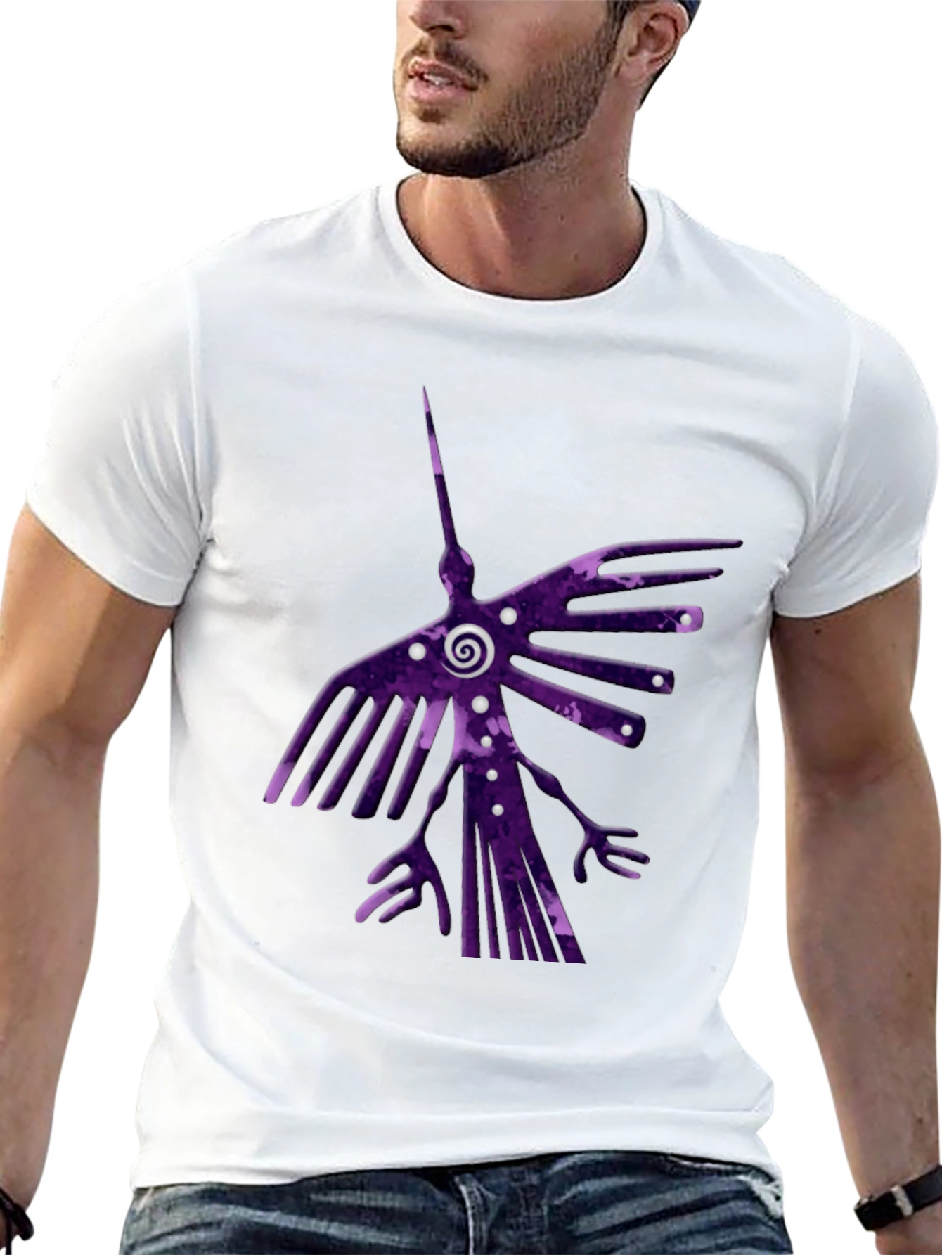 Abstract Bird Graphic Tee