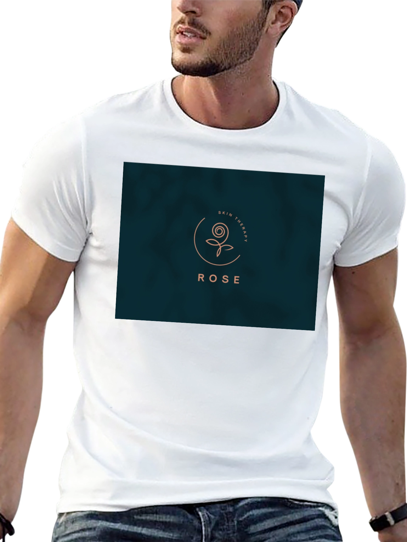 Rose Skin Therapy Black Tee