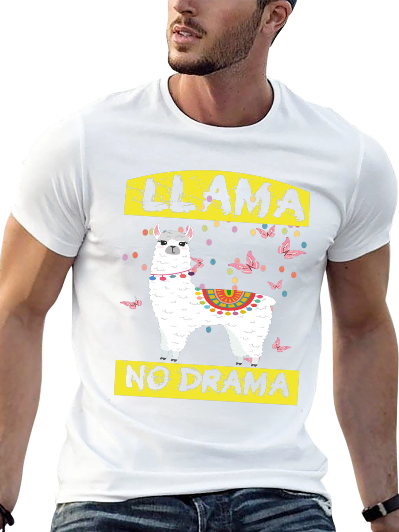 Llama No Drama Graphic T-Shirt