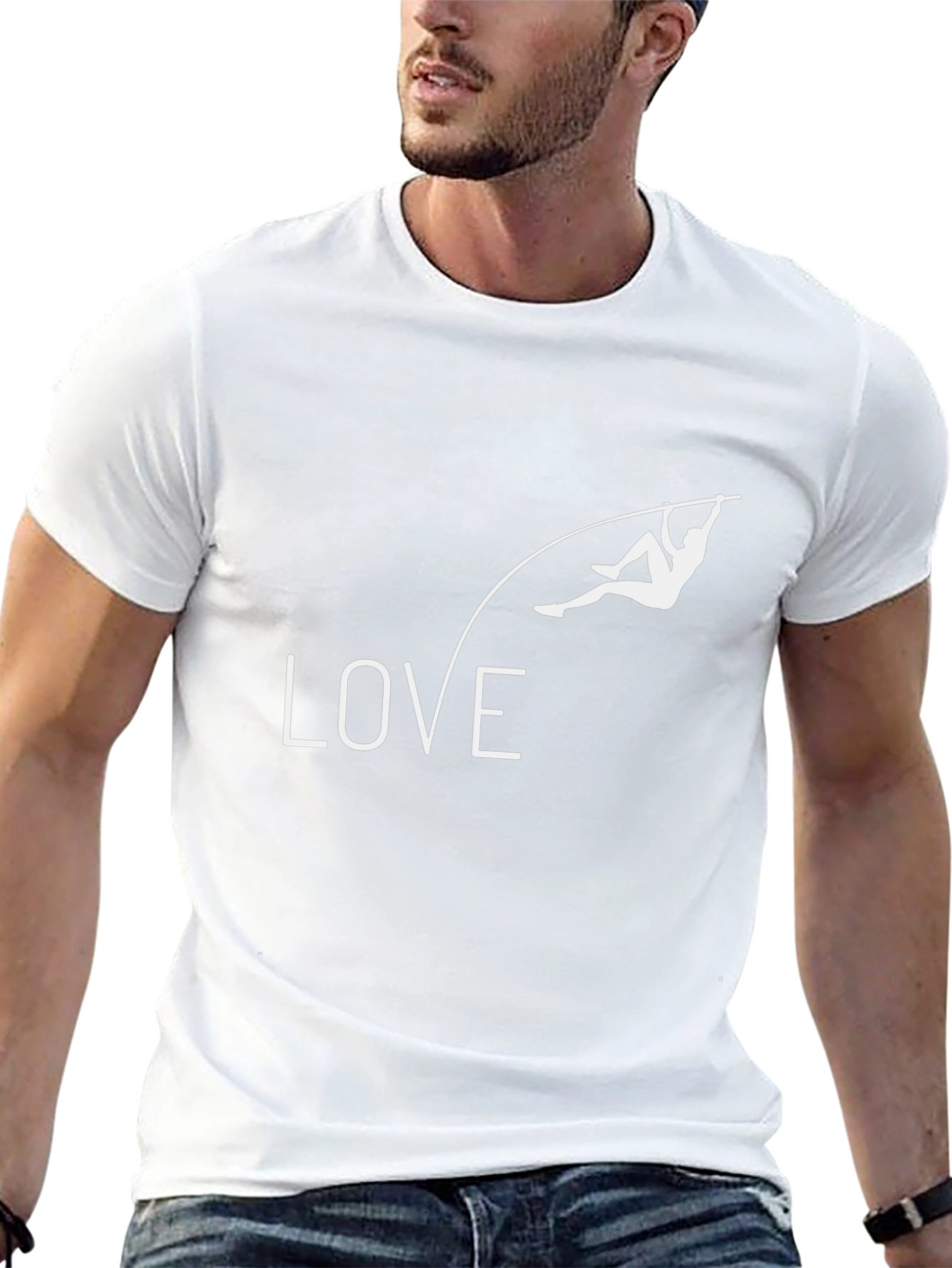 Love Pole Vaulting Black T-Shirt