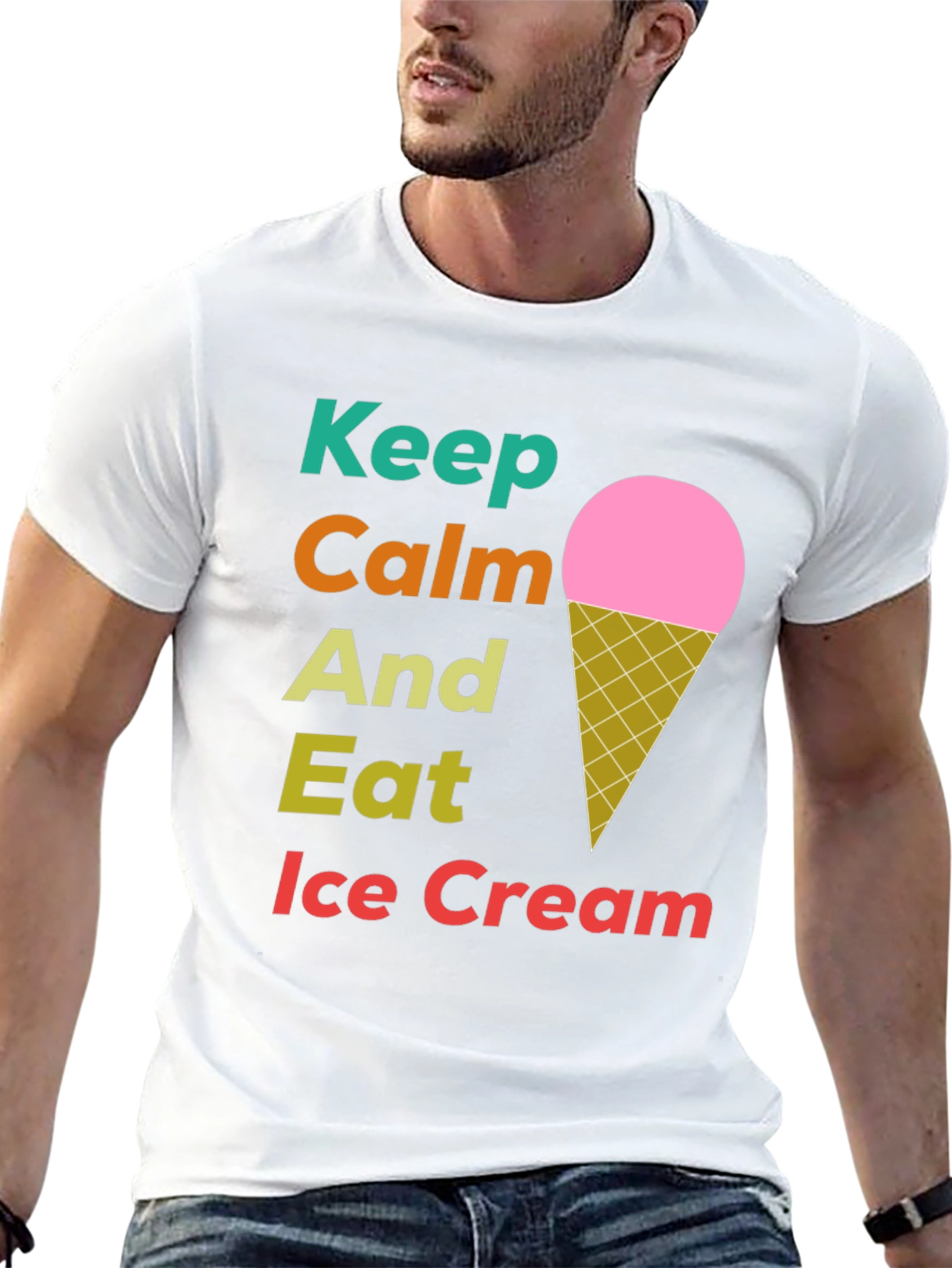 Keep Calm Eat Ice Cream T-Shirt