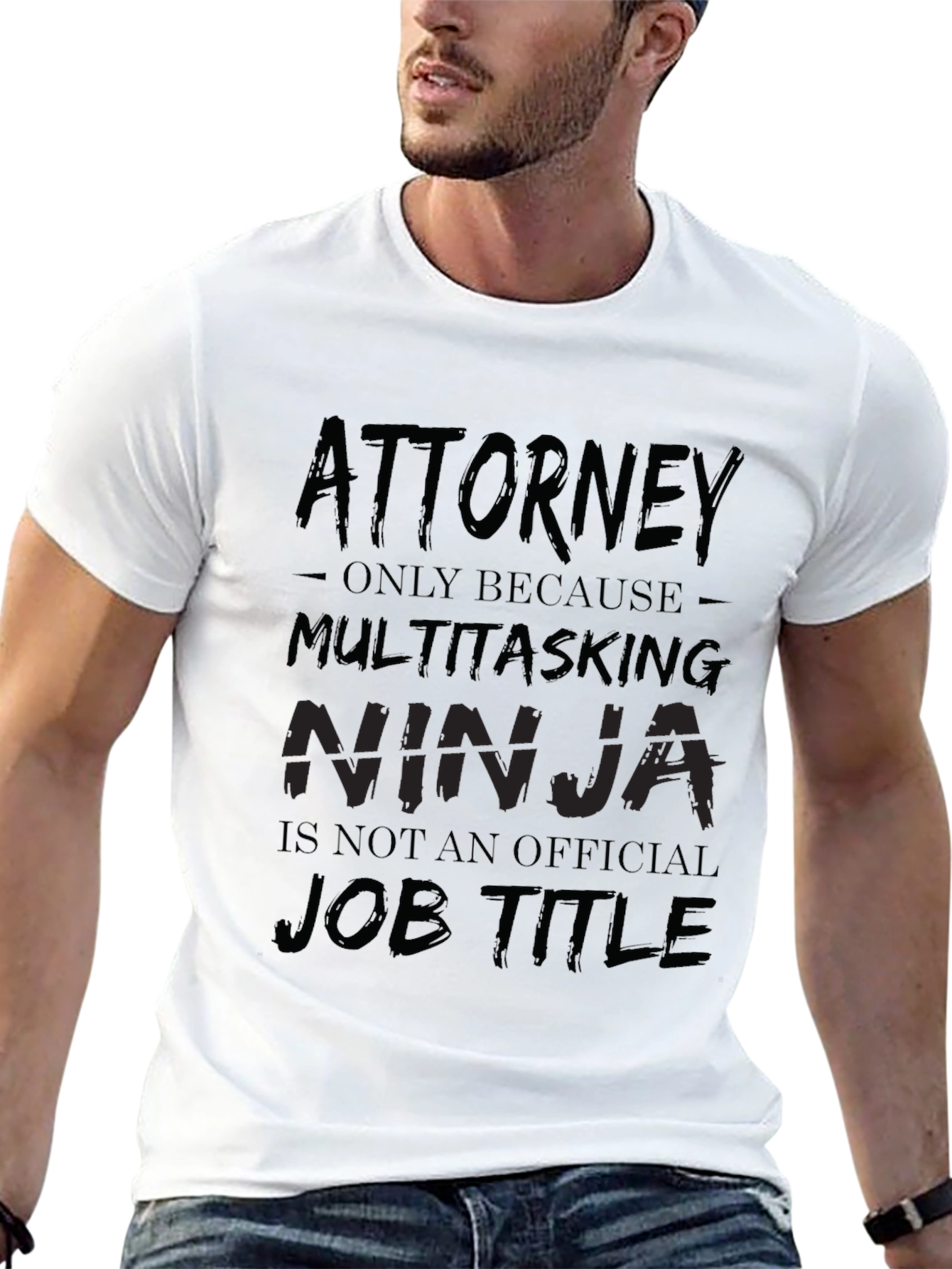 Attorney Multitasking Ninja Black T-Shirt