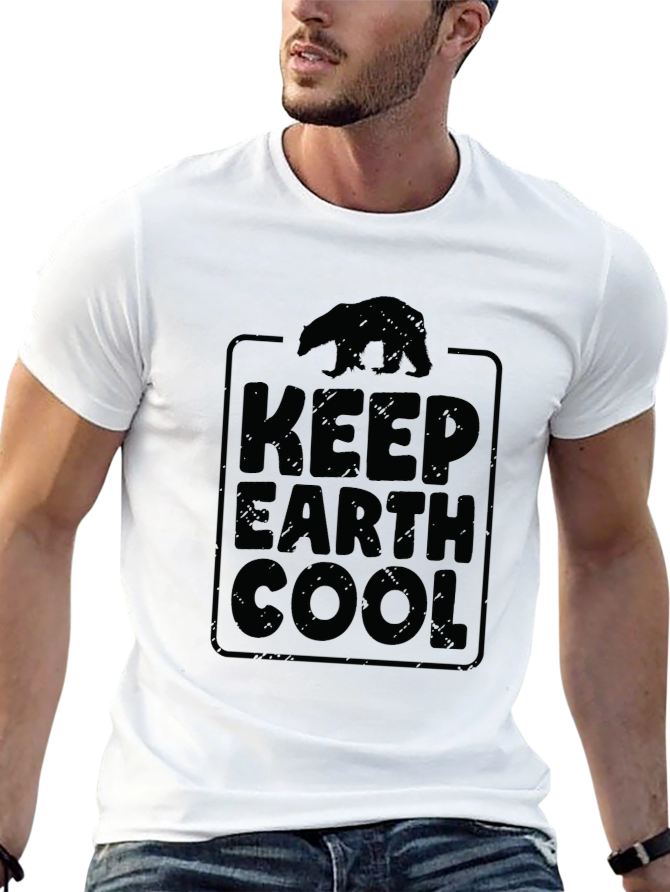 Keep Earth Cool Graphic Tee - Black T-Shirt