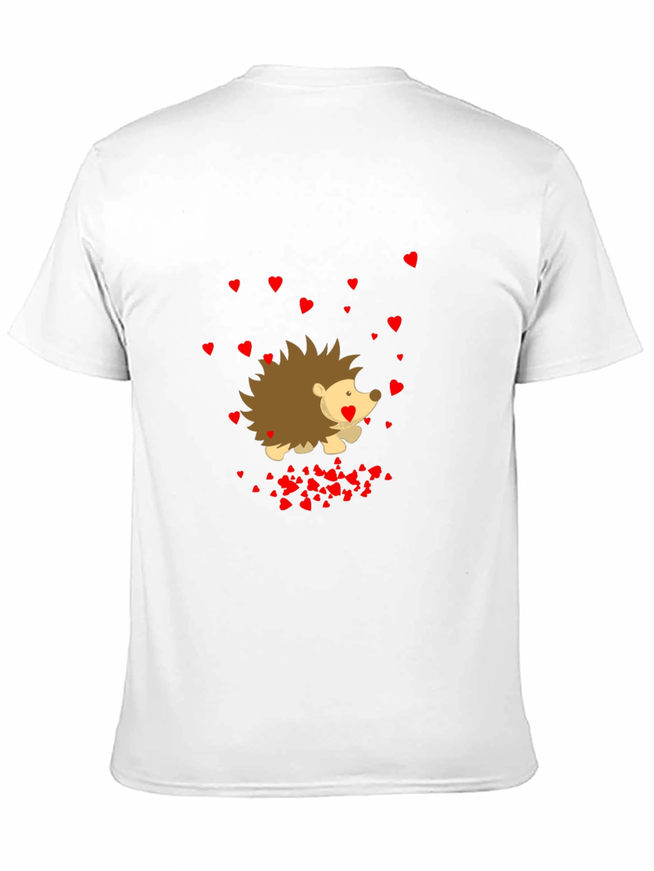 Heart Hedgehog Black T-Shirt