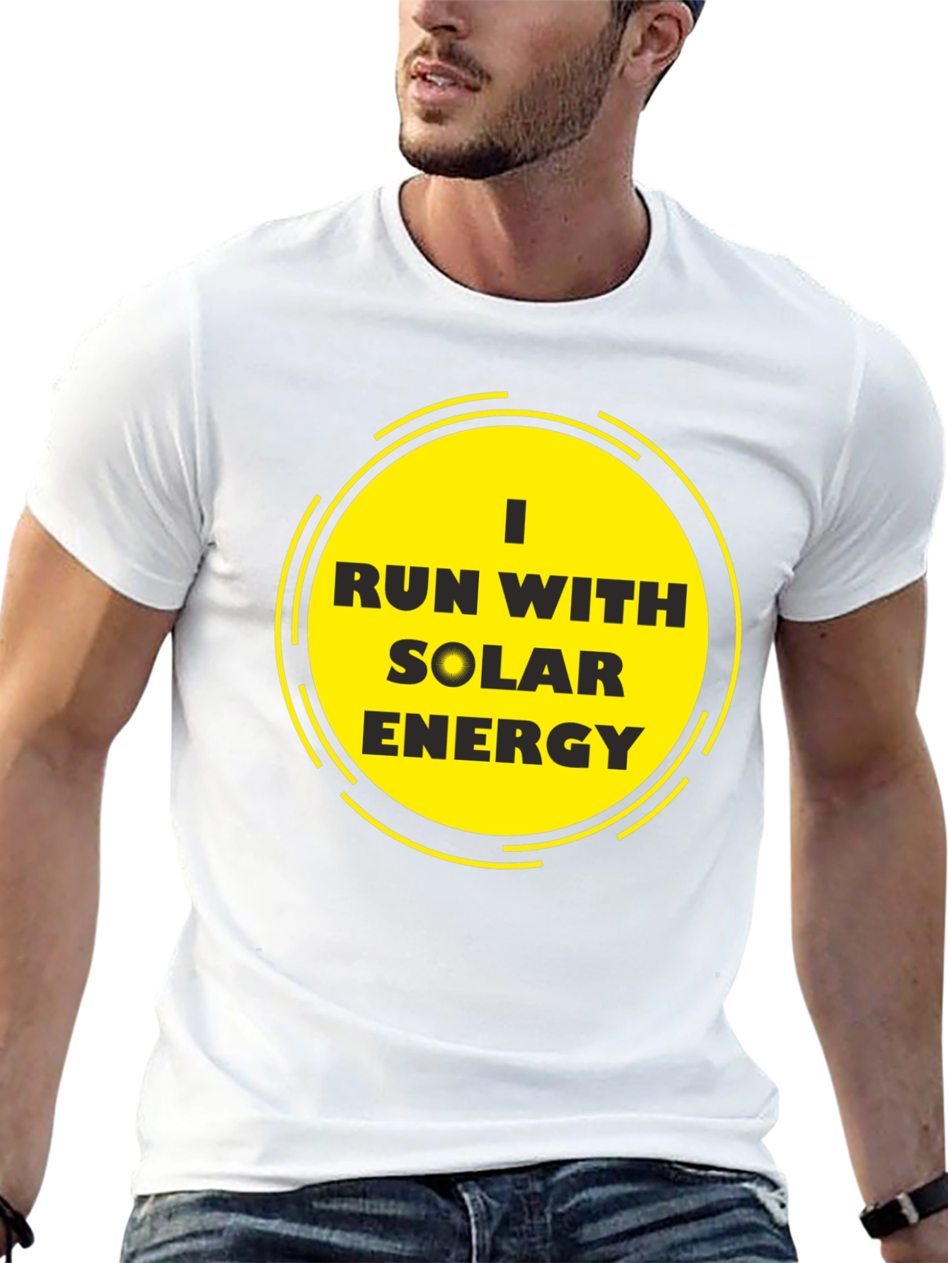 Solar Energy T-Shirt - Black Eco-Friendly Design