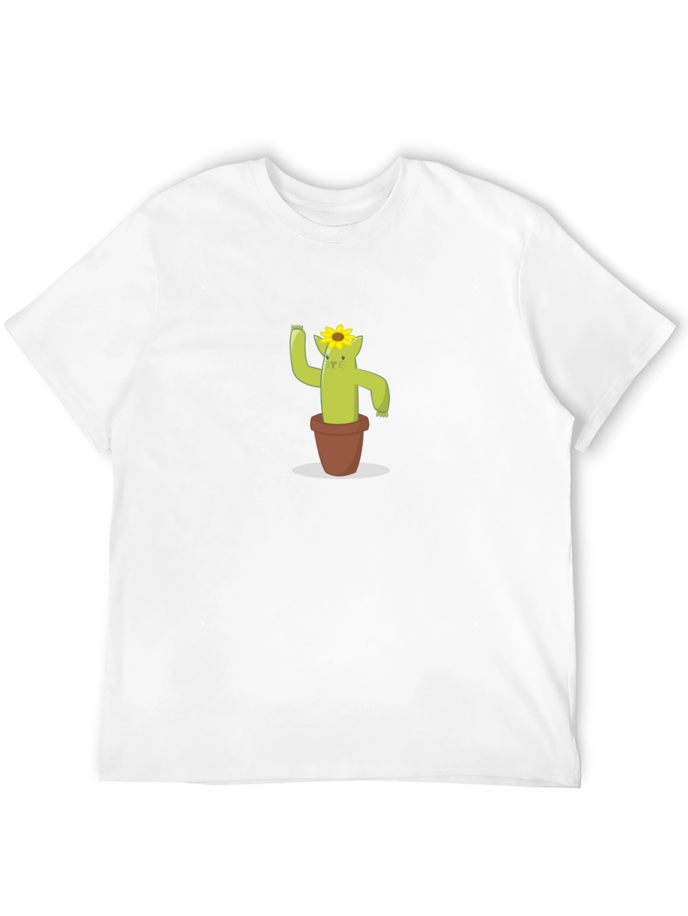 Cactus Cat Tee - Cute Graphic T-Shirt