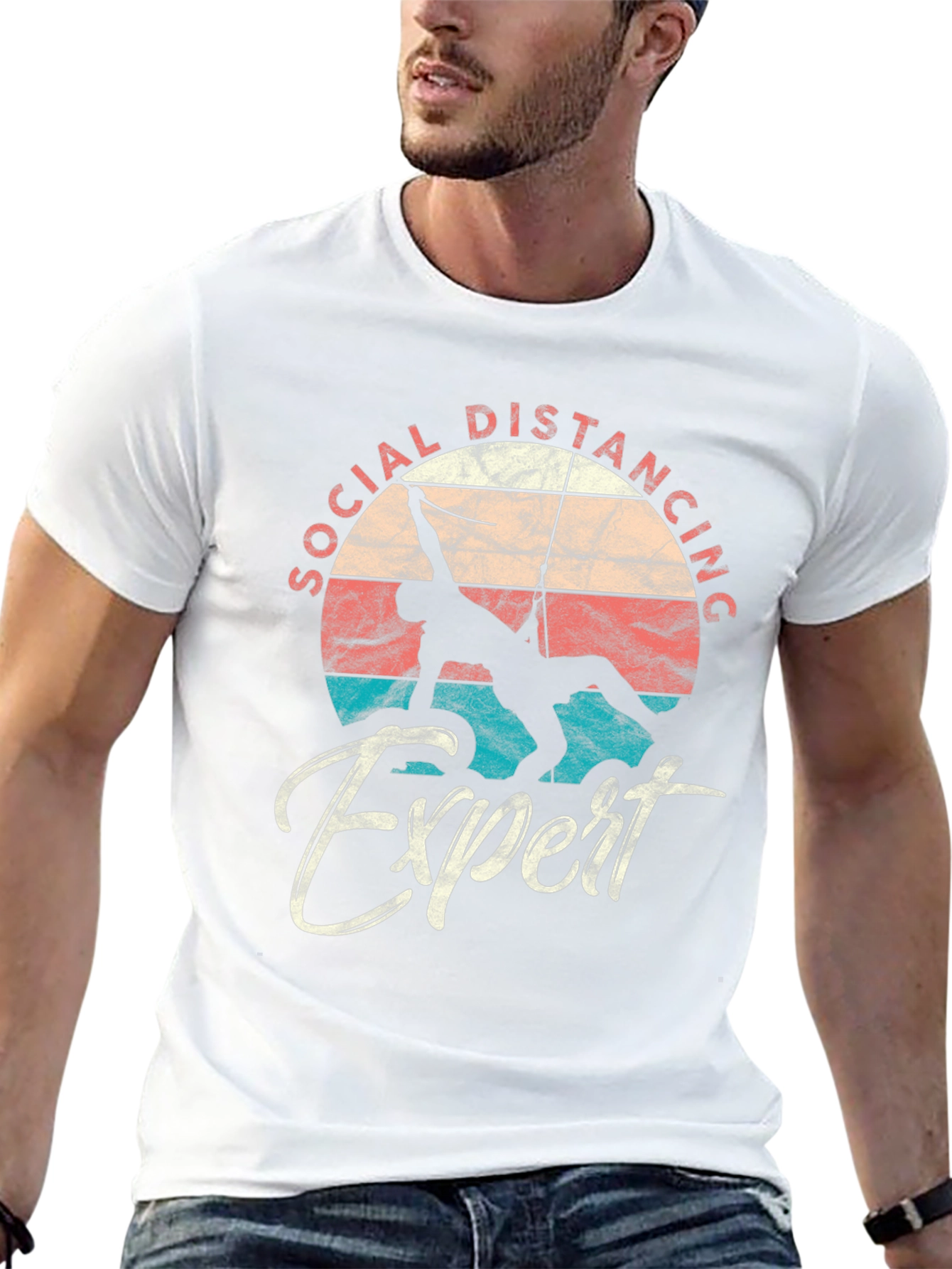 Social Distancing Expert Climbing T-Shirt