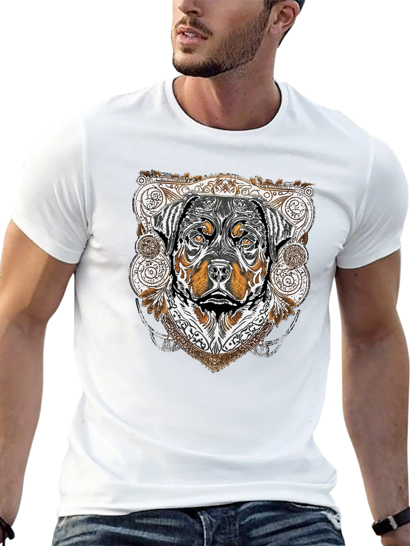 Rottweiler Graphic Tee - Stylish Dog Lover T-Shirt