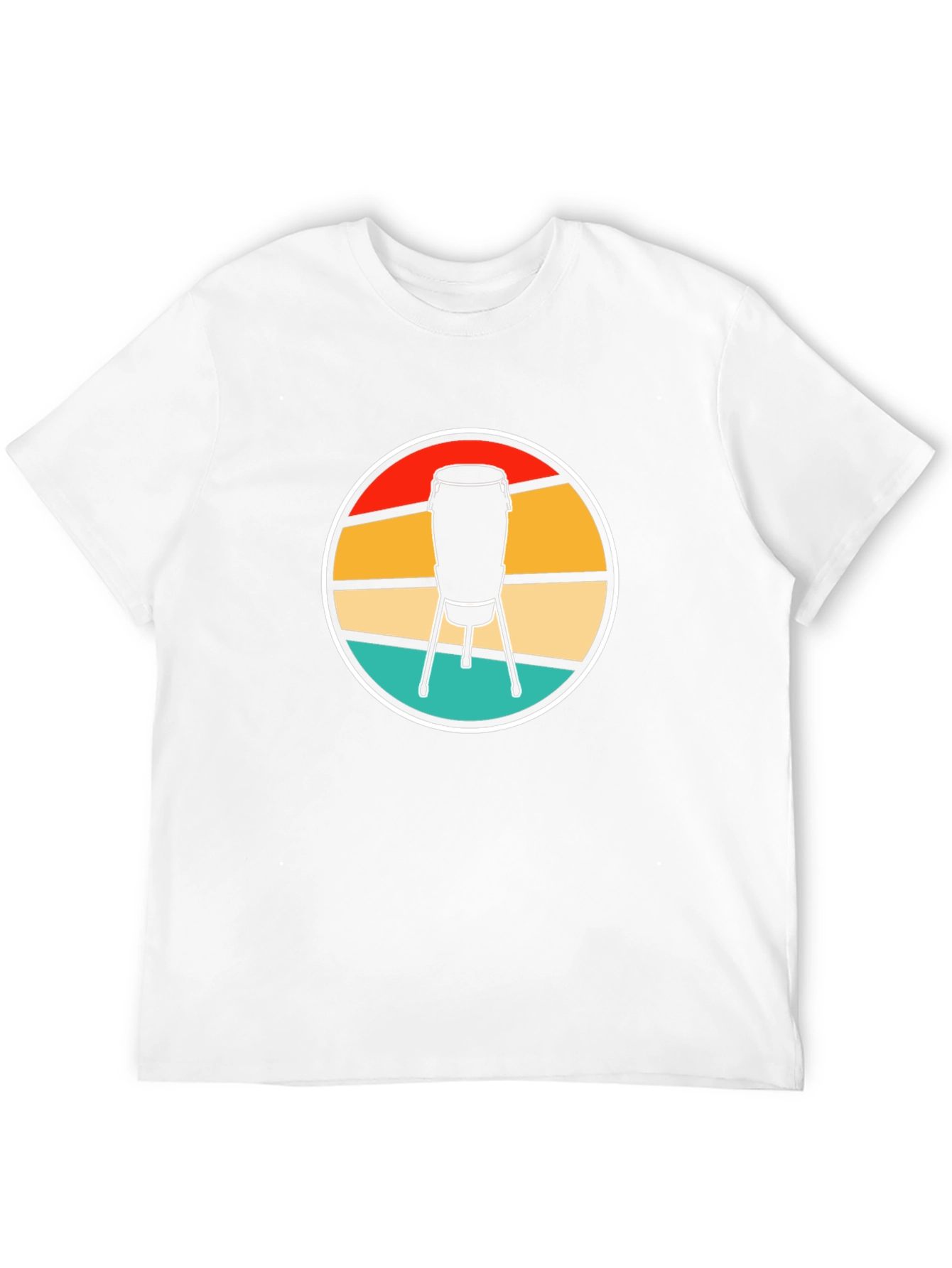 Retro Conga Drum T-Shirt - Music Lover Tee