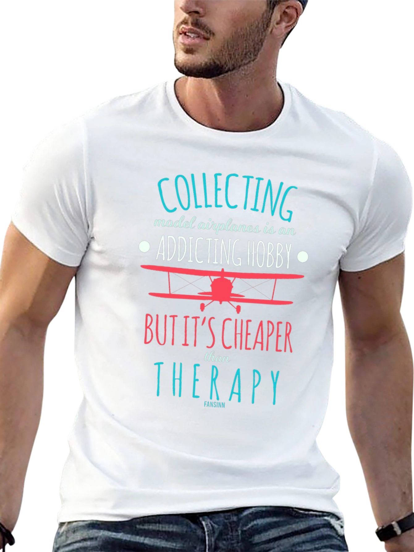Model Airplane Hobby T-Shirt: Cheaper Than Therapy!