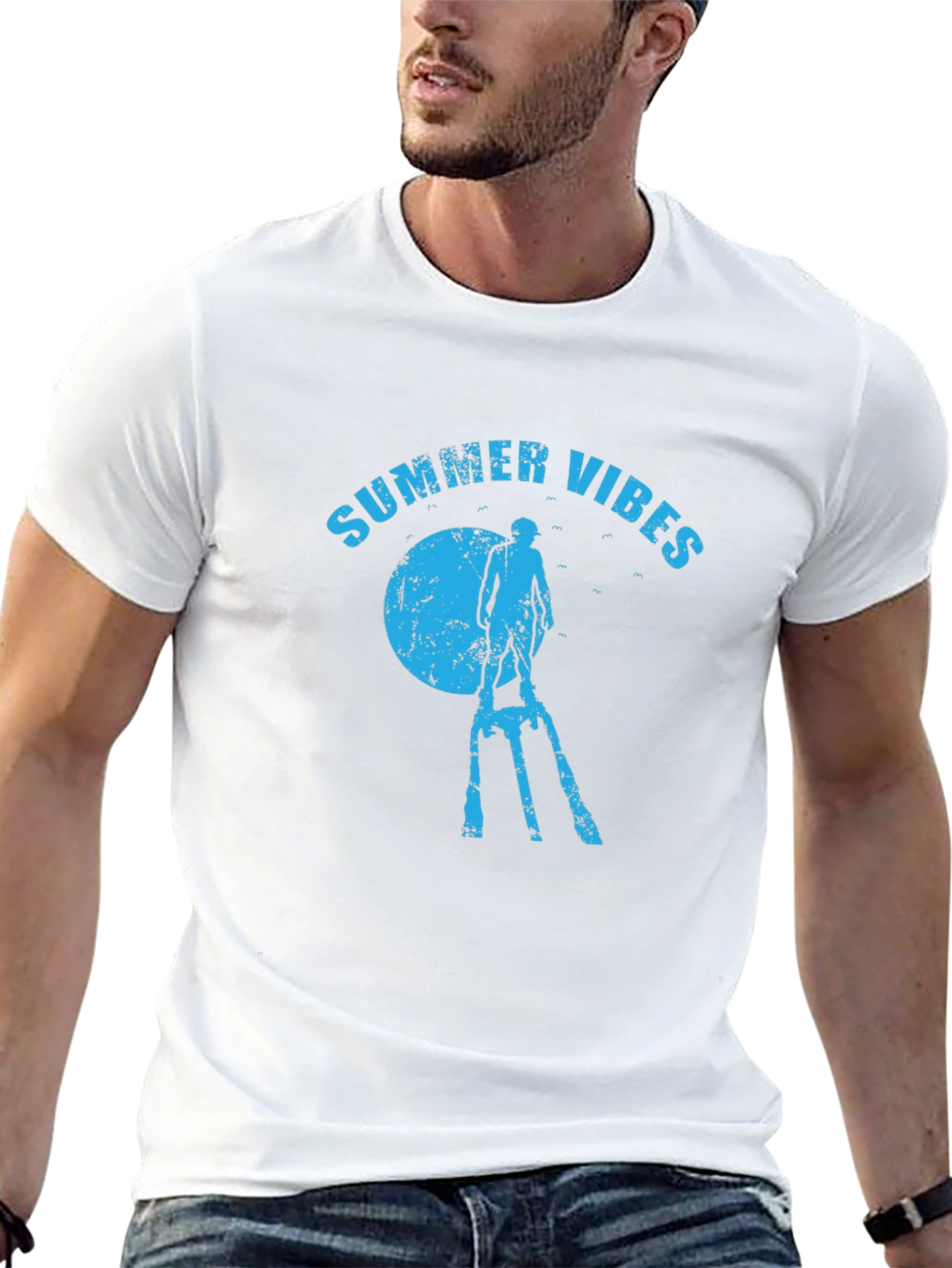 Summer Vibes T-Shirt | Beach Graphic Tee | Casual Summer Shirt | Vacation Outfit | Gift for Summer Lovers | Free Shipping $50+