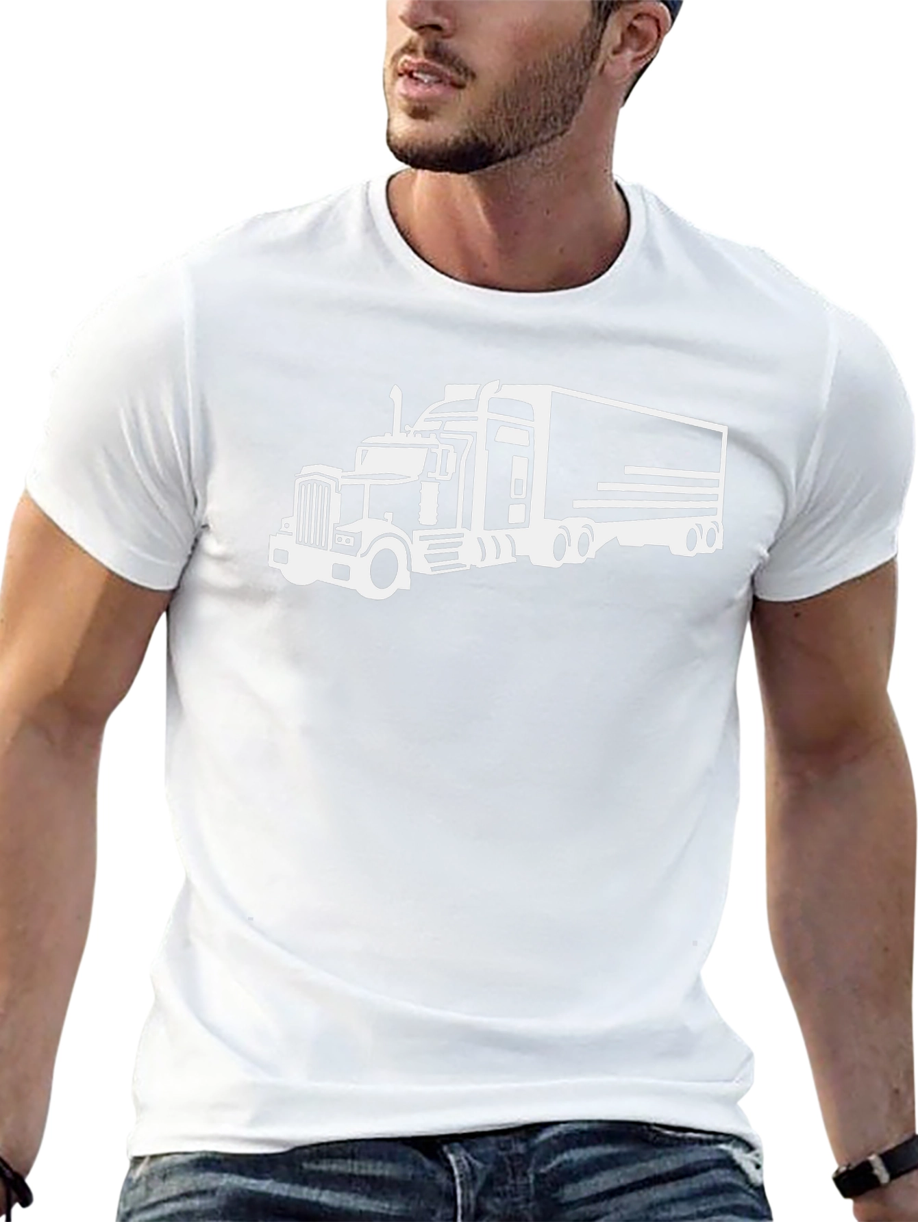 Truckers Graphic Tee - Black Cotton