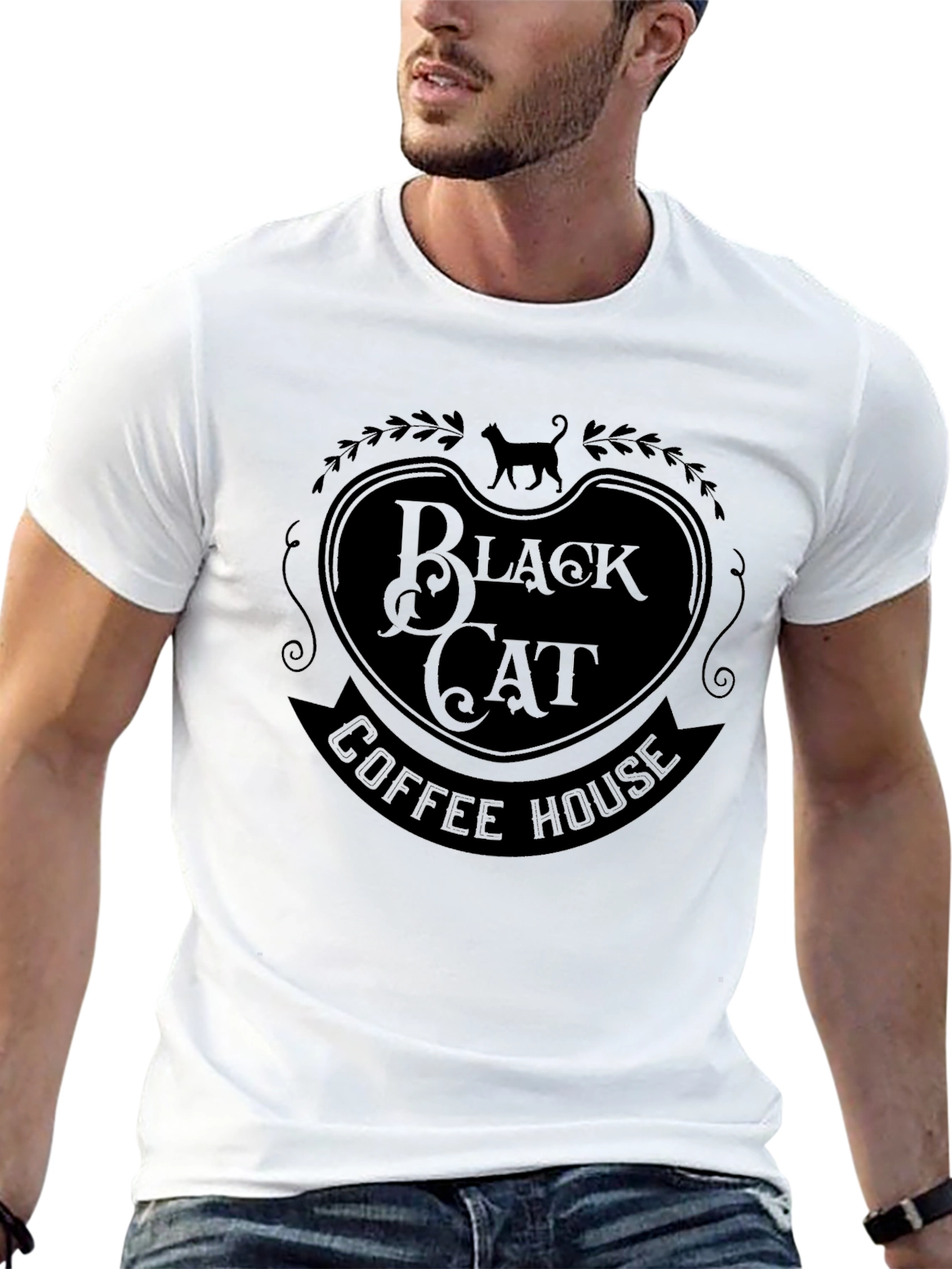 Black Cat Coffee House Graphic Tee