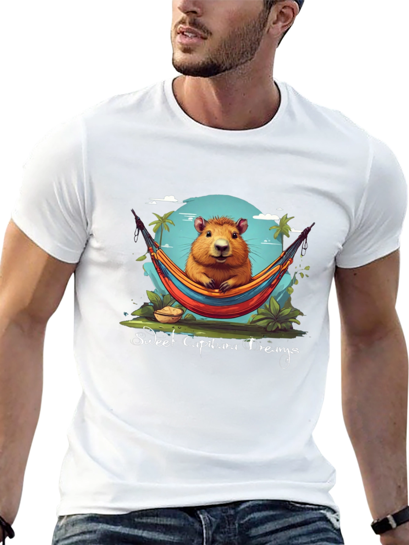 Sweet Capybara Dreams Graphic Tee