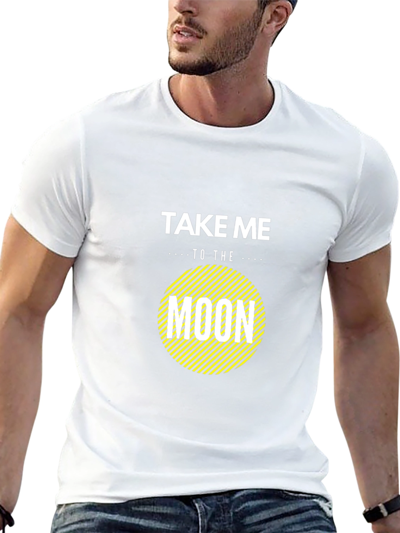 Take Me To The Moon Graphic T-Shirt - Black
