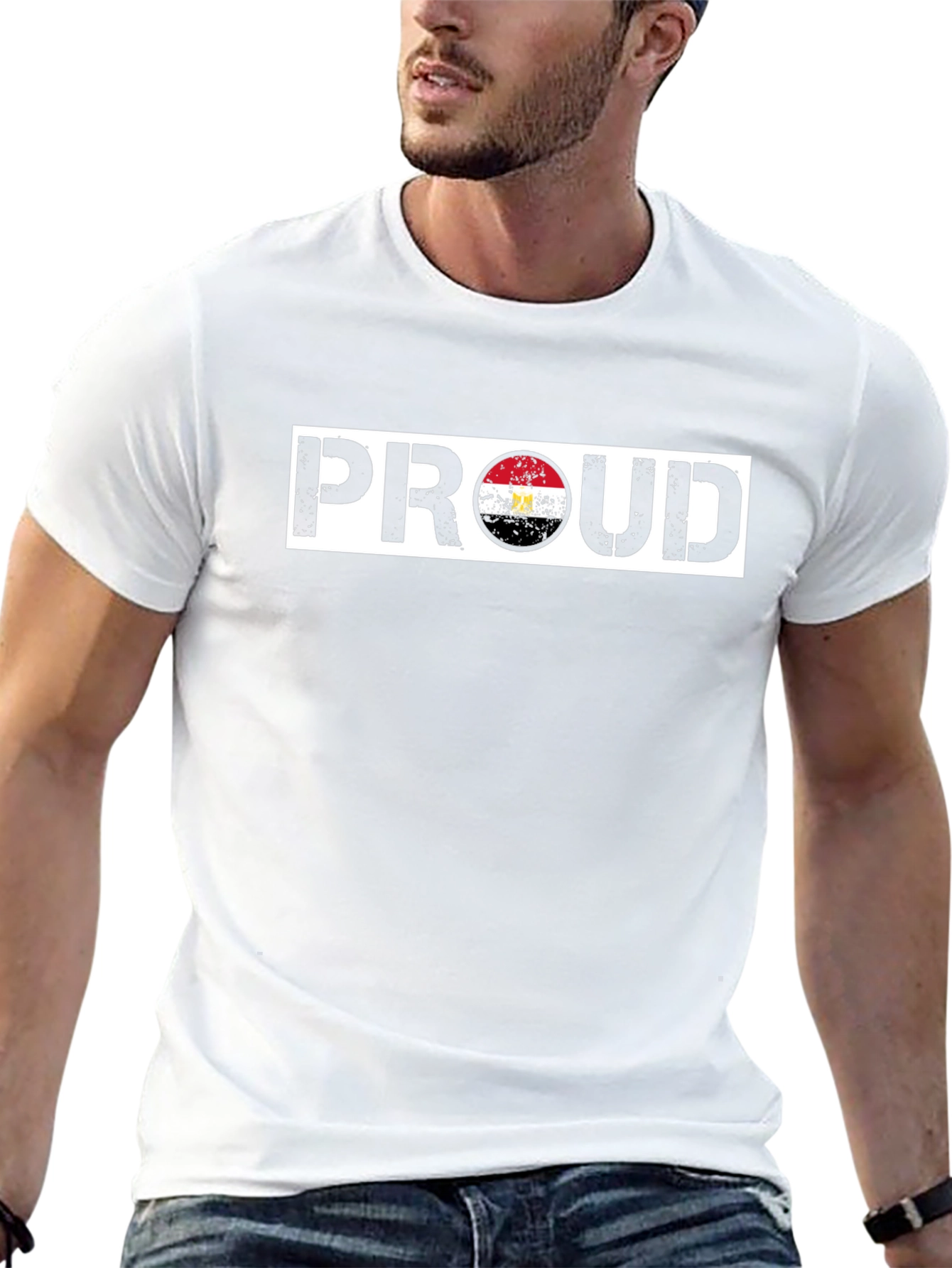 Proud Egypt Flag Graphic T-Shirt