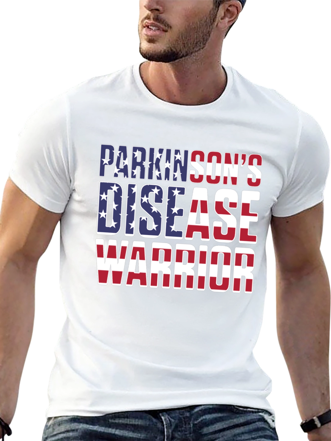 Parkinsons Disease Warrior Patriotic T-Shirt