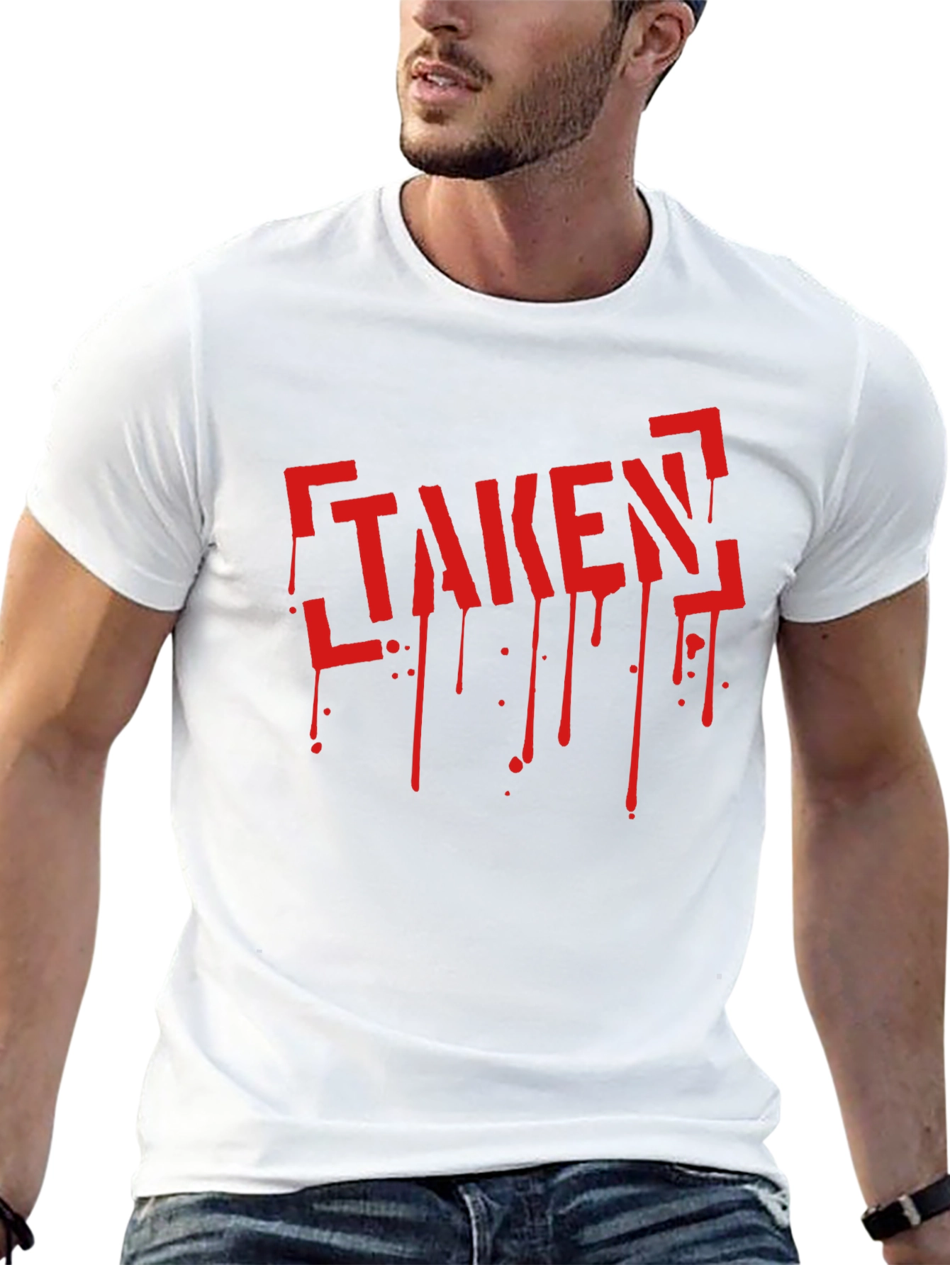 Taken Graphic Tee - Black Crew Neck