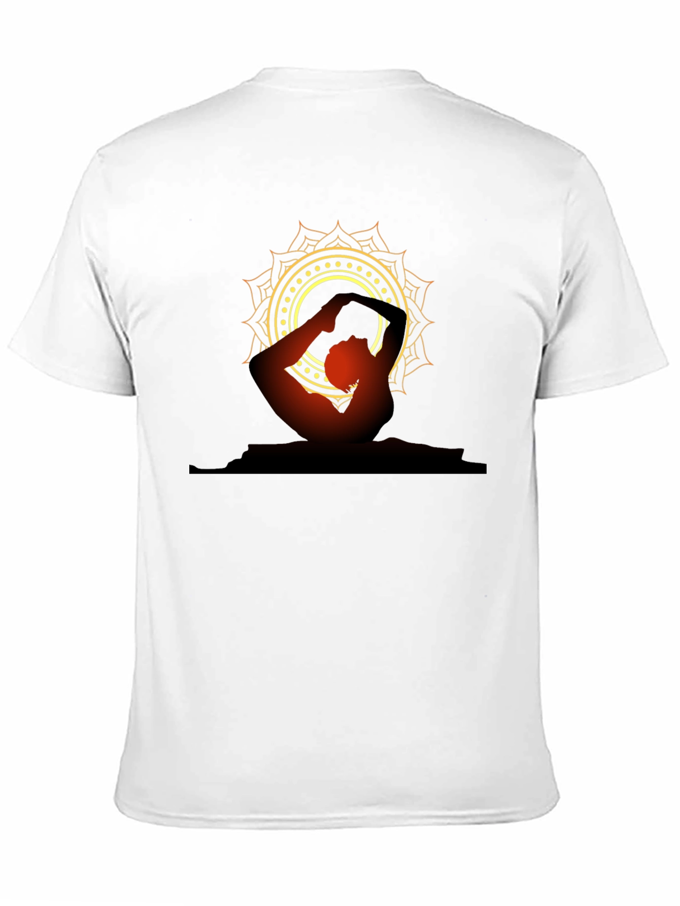Yoga Mandala T-Shirt - Mens Black Tee